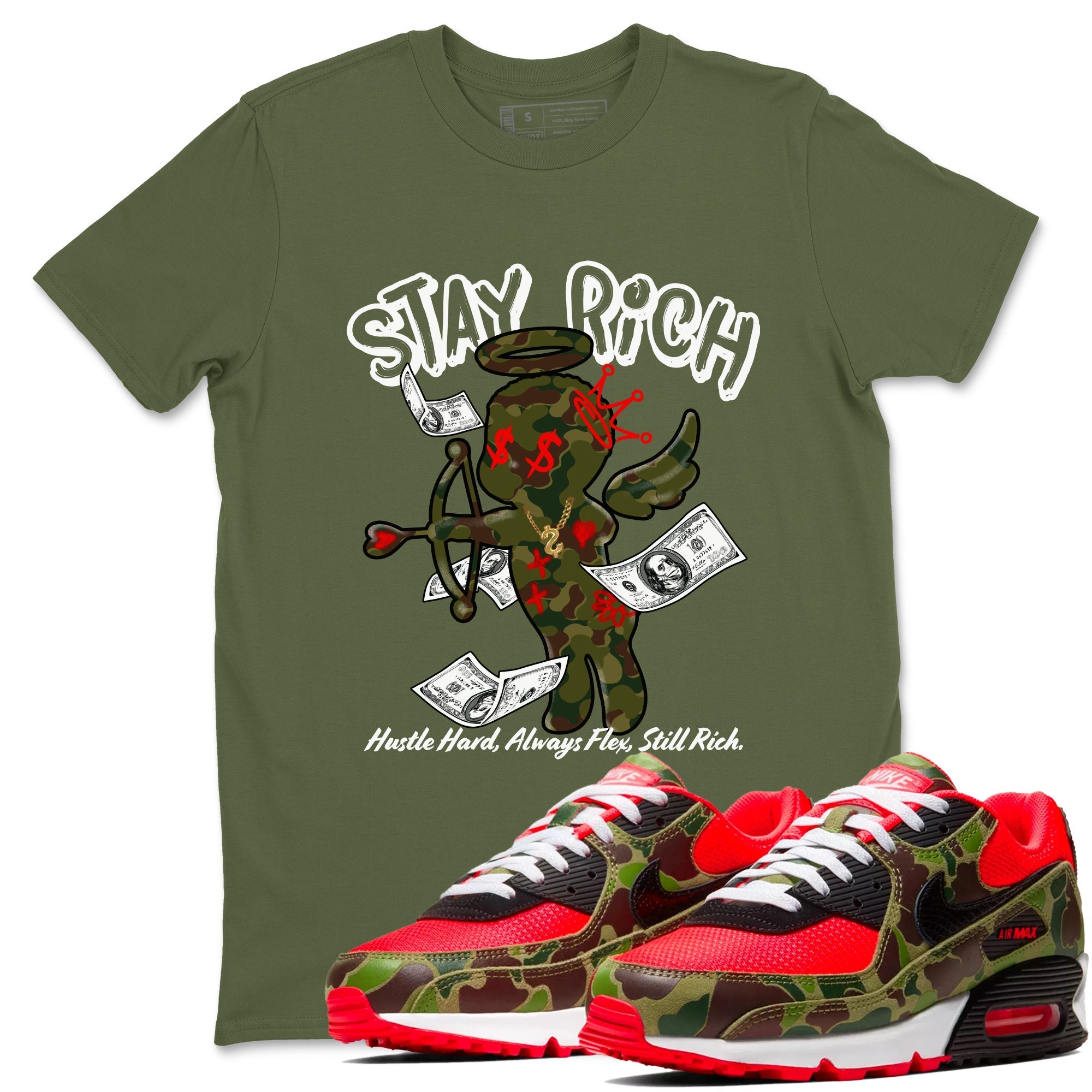 Stay Rich snkmatch Tees - Air Max 90 Reverse Duck Camo