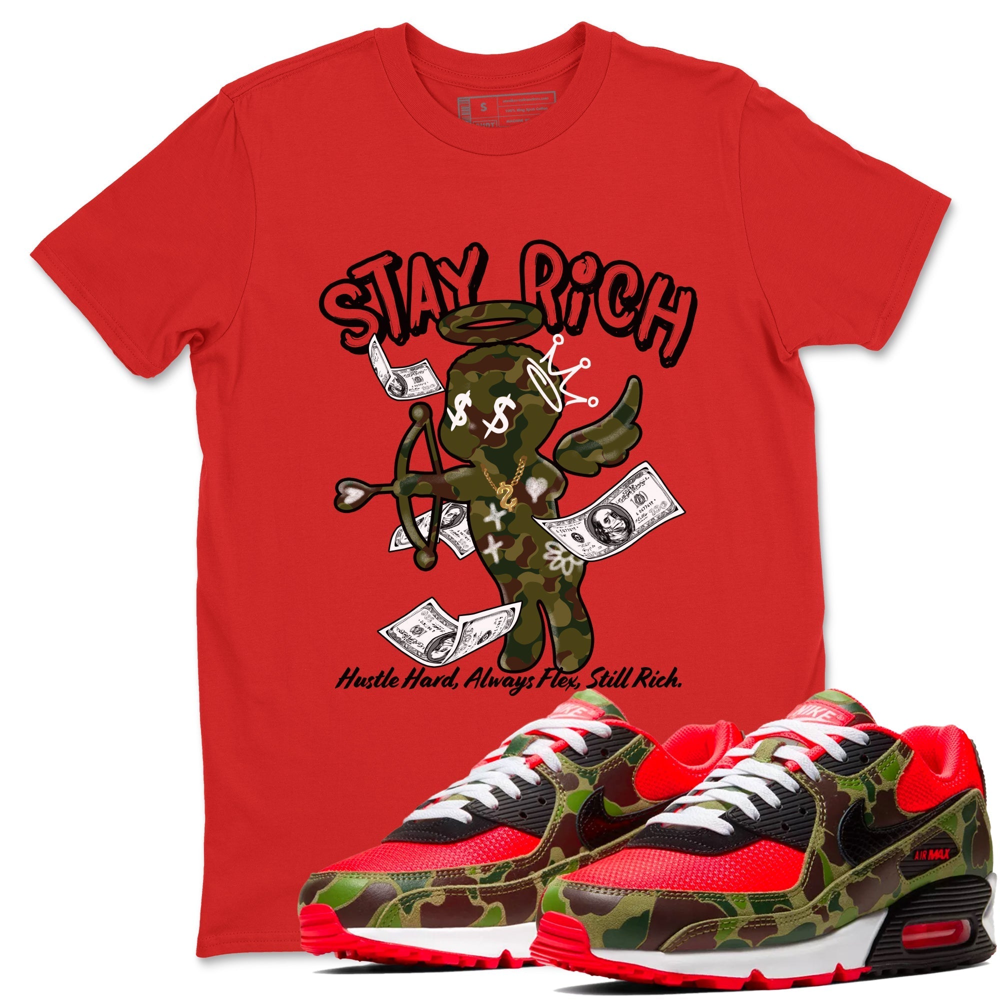 Stay Rich snkmatch Tees - Air Max 90 Reverse Duck Camo