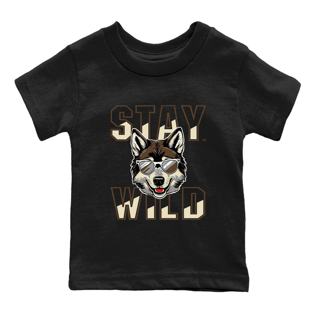 Stay Wild snkmatch Tees Kids - Air Jordan 1 Mocha