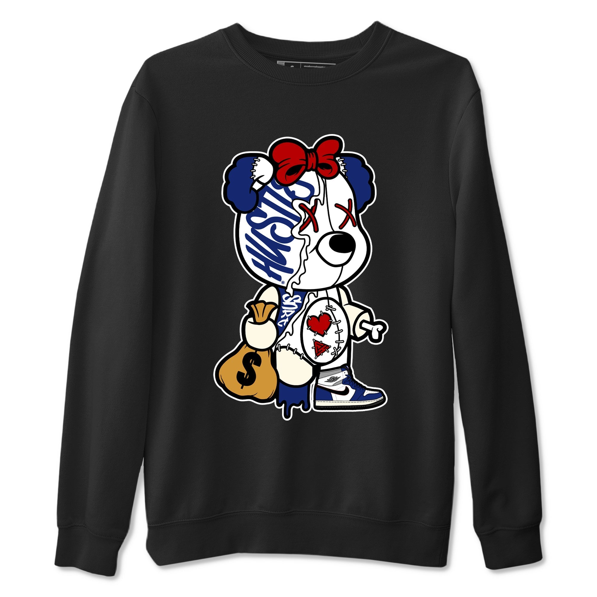 Stitched Hustle Bear snkmatch Tees - Air Jordan 1 Rare Air