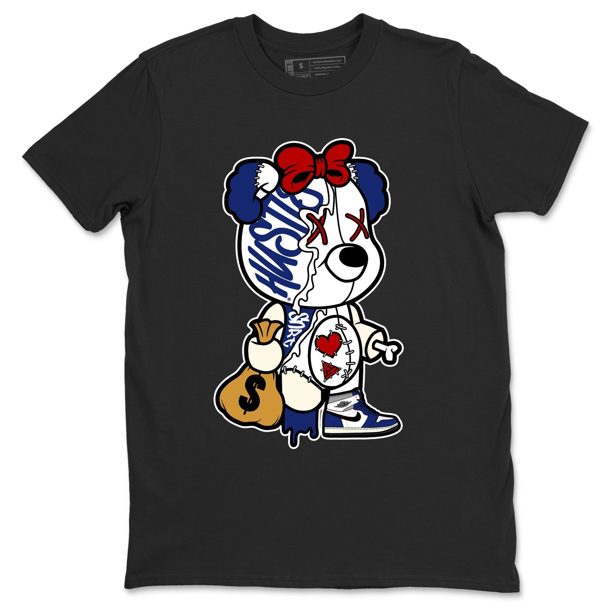 Stitched Hustle Bear snkmatch Tees - Air Jordan 1 Rare Air