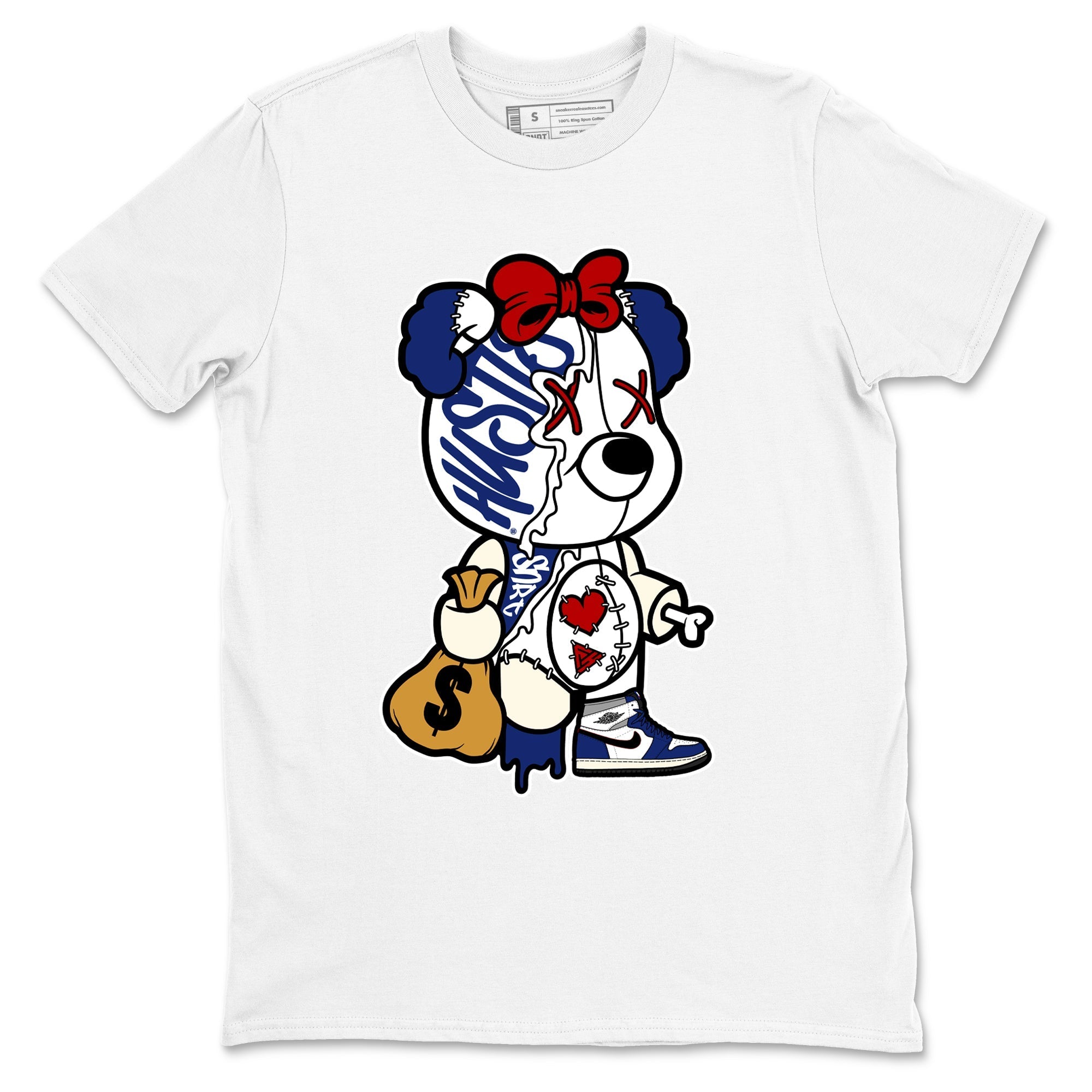 Stitched Hustle Bear snkmatch Tees - Air Jordan 1 Rare Air