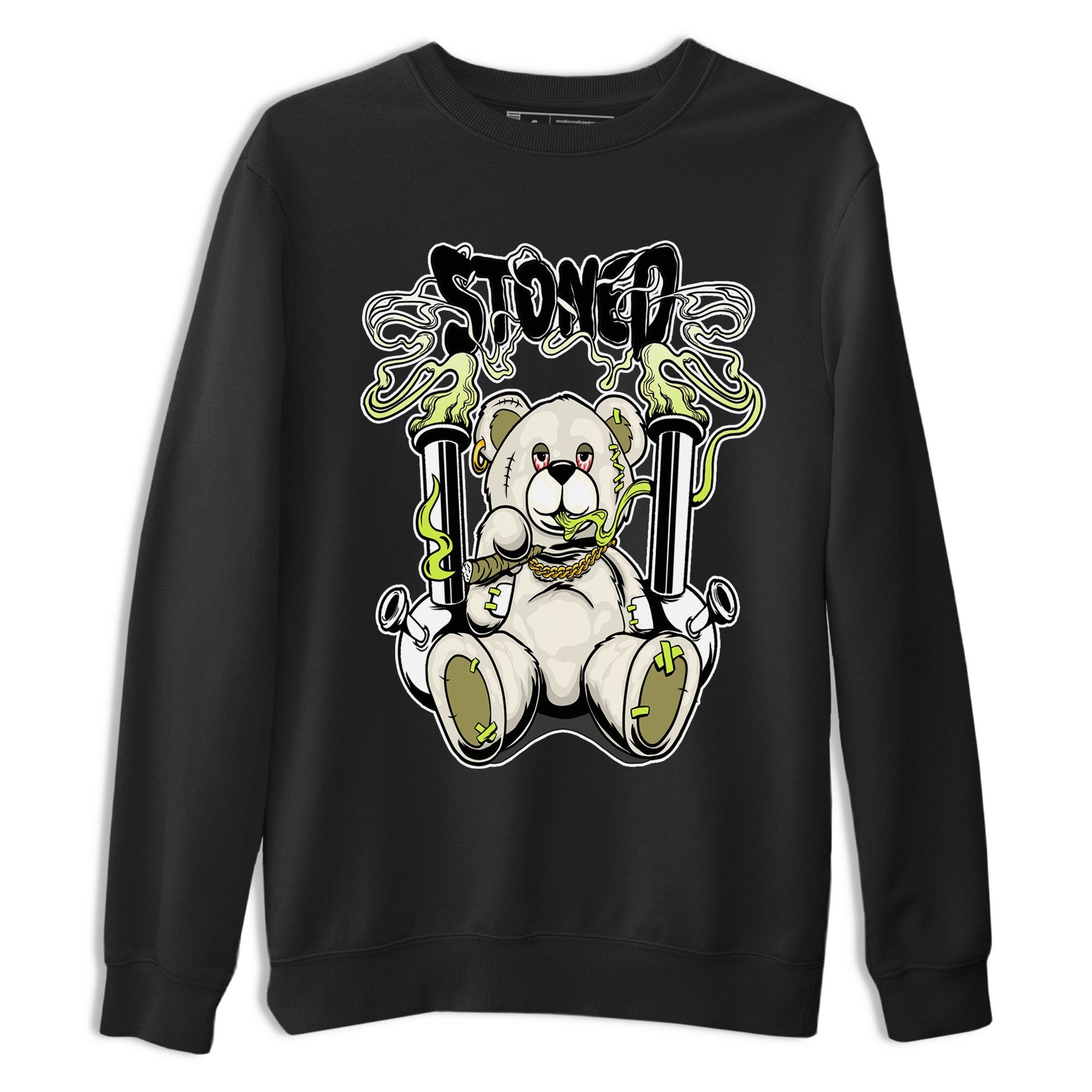 Stoned Bear snkmatch Tee - Air Jordan 1 Travis Scott Golf Olive