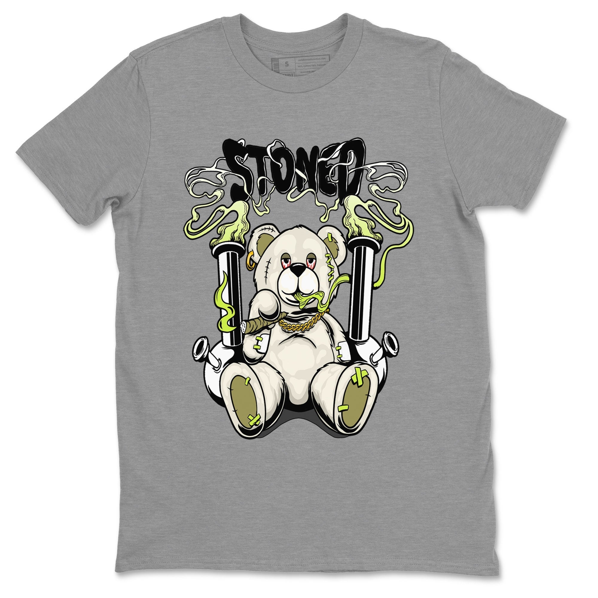 Stoned Bear snkmatch Tee - Air Jordan 1 Travis Scott Golf Olive