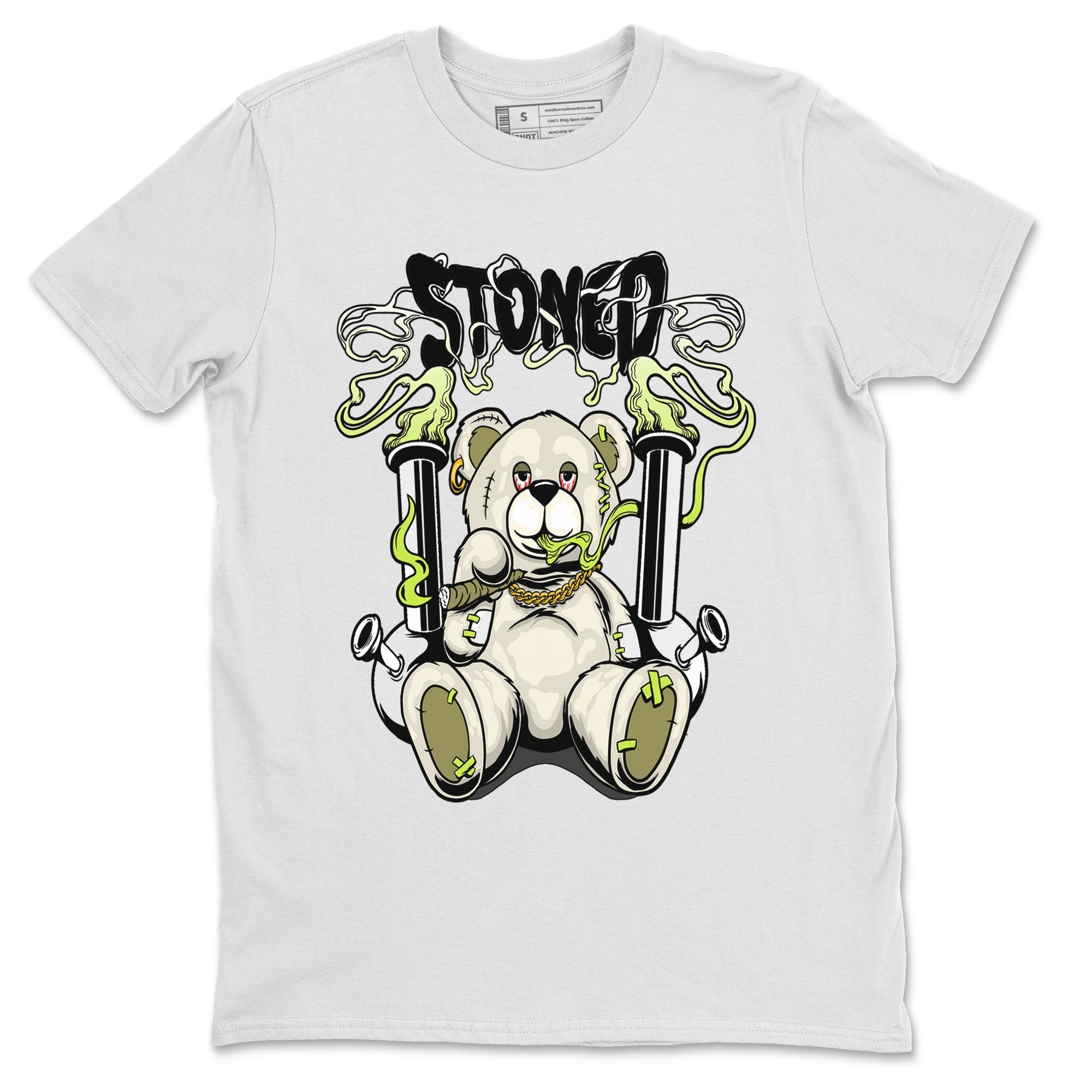 Stoned Bear snkmatch Tee - Air Jordan 1 Travis Scott Golf Olive