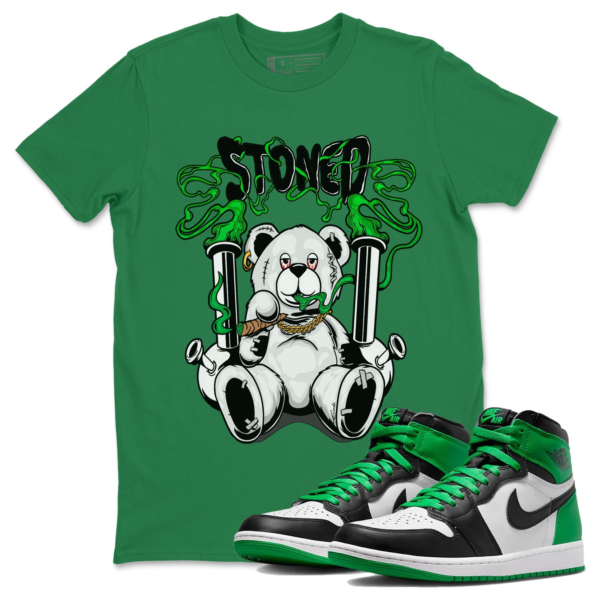 Stoned Bear Unisex Tops - Air Jordan 1 Celtics