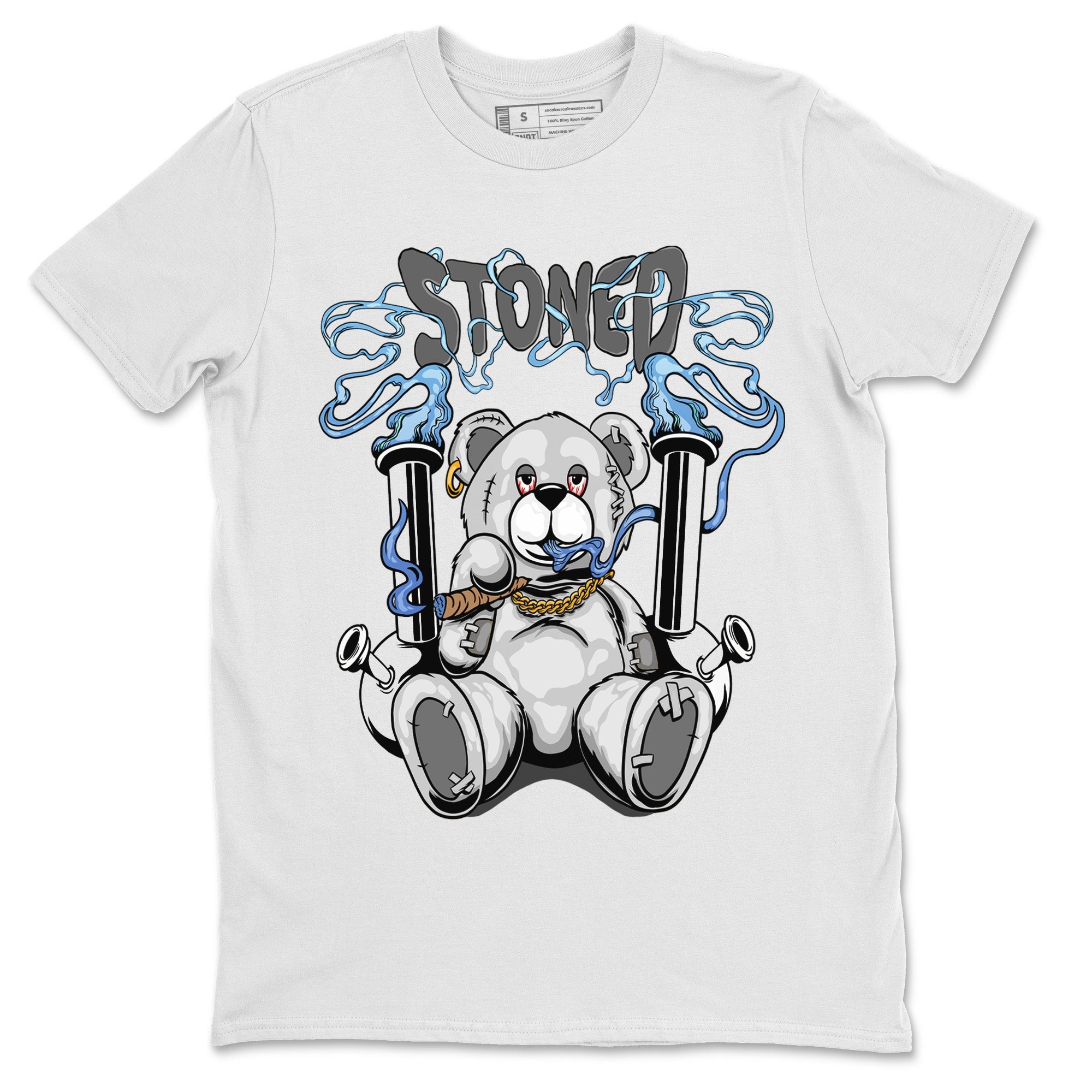 Stoned Bear Unisex Tops - Air Jordan 11 White Cement