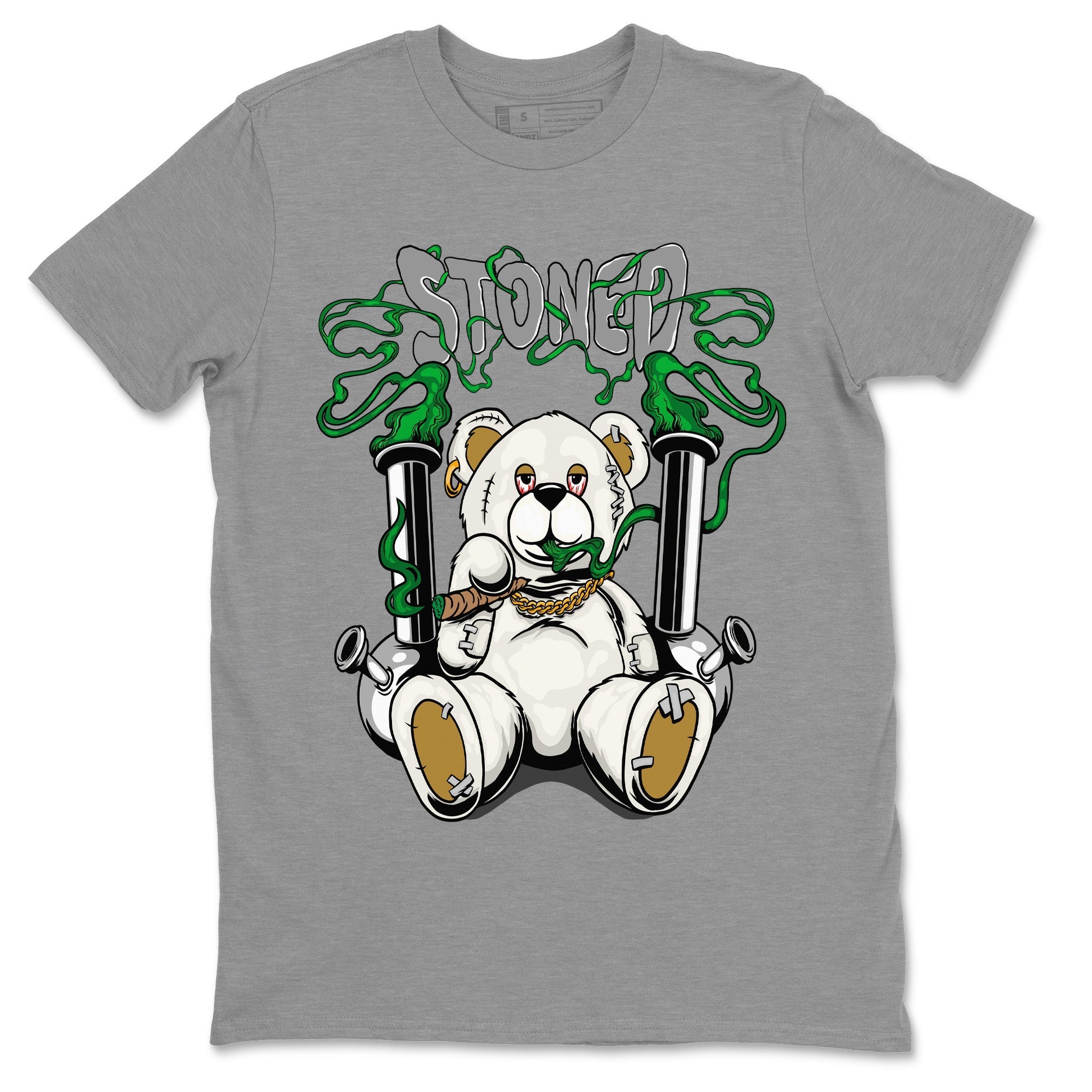 Stoned Bear Unisex Tops - Air Jordan 4 Pine Green