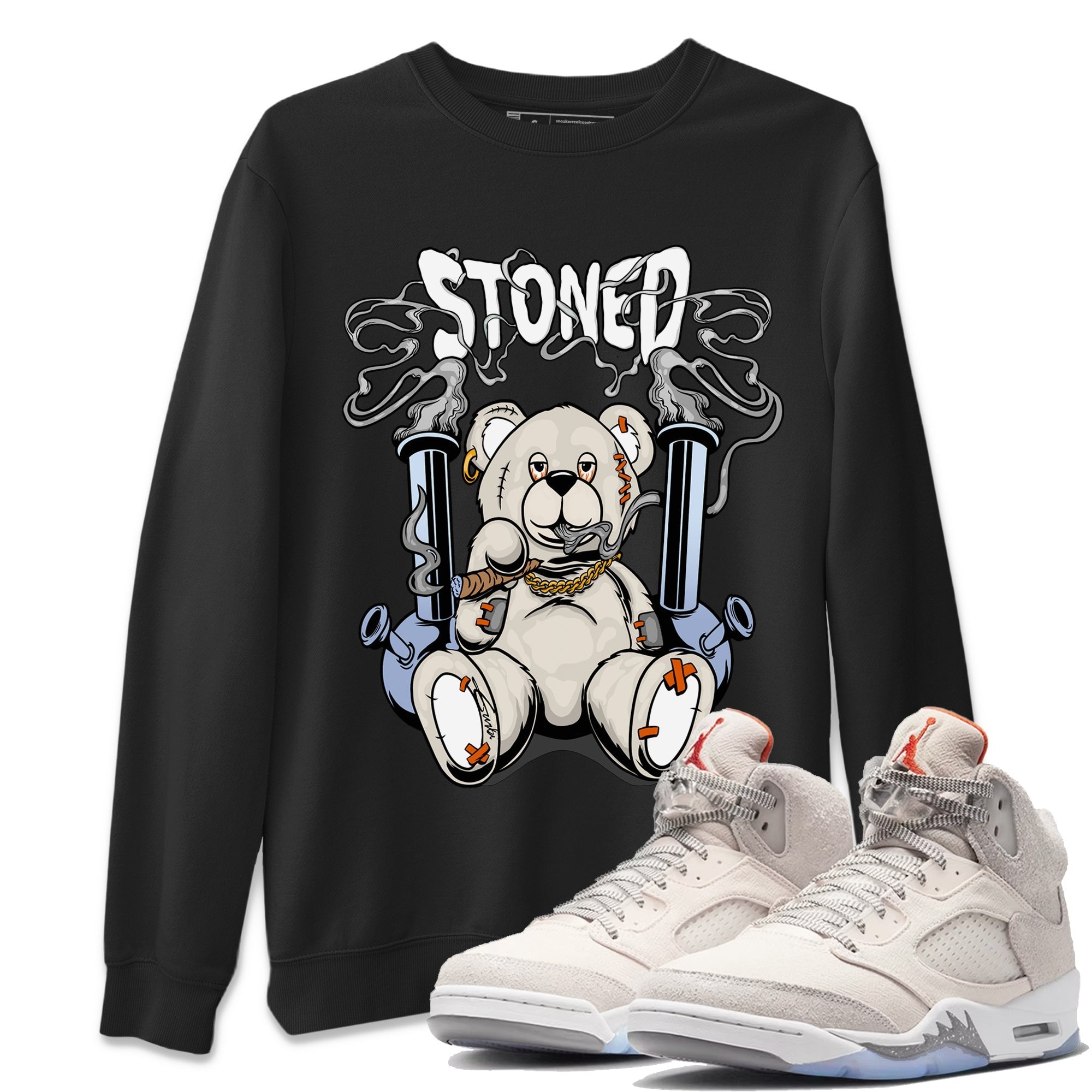 Stoned Bear Unisex Tops - Air Jordan 5 Craft