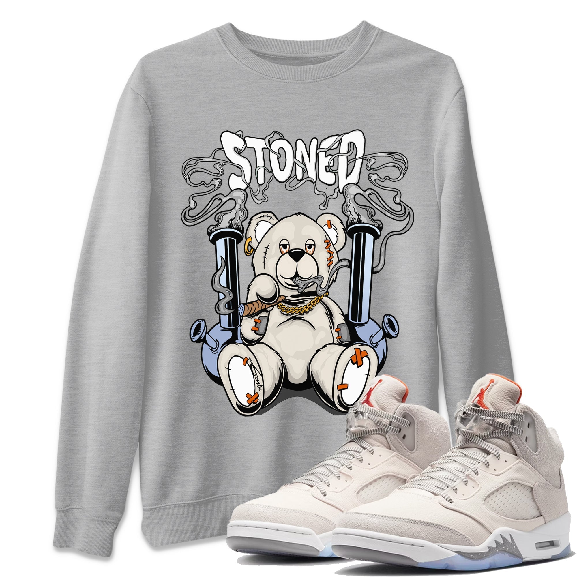Stoned Bear Unisex Tops - Air Jordan 5 Craft