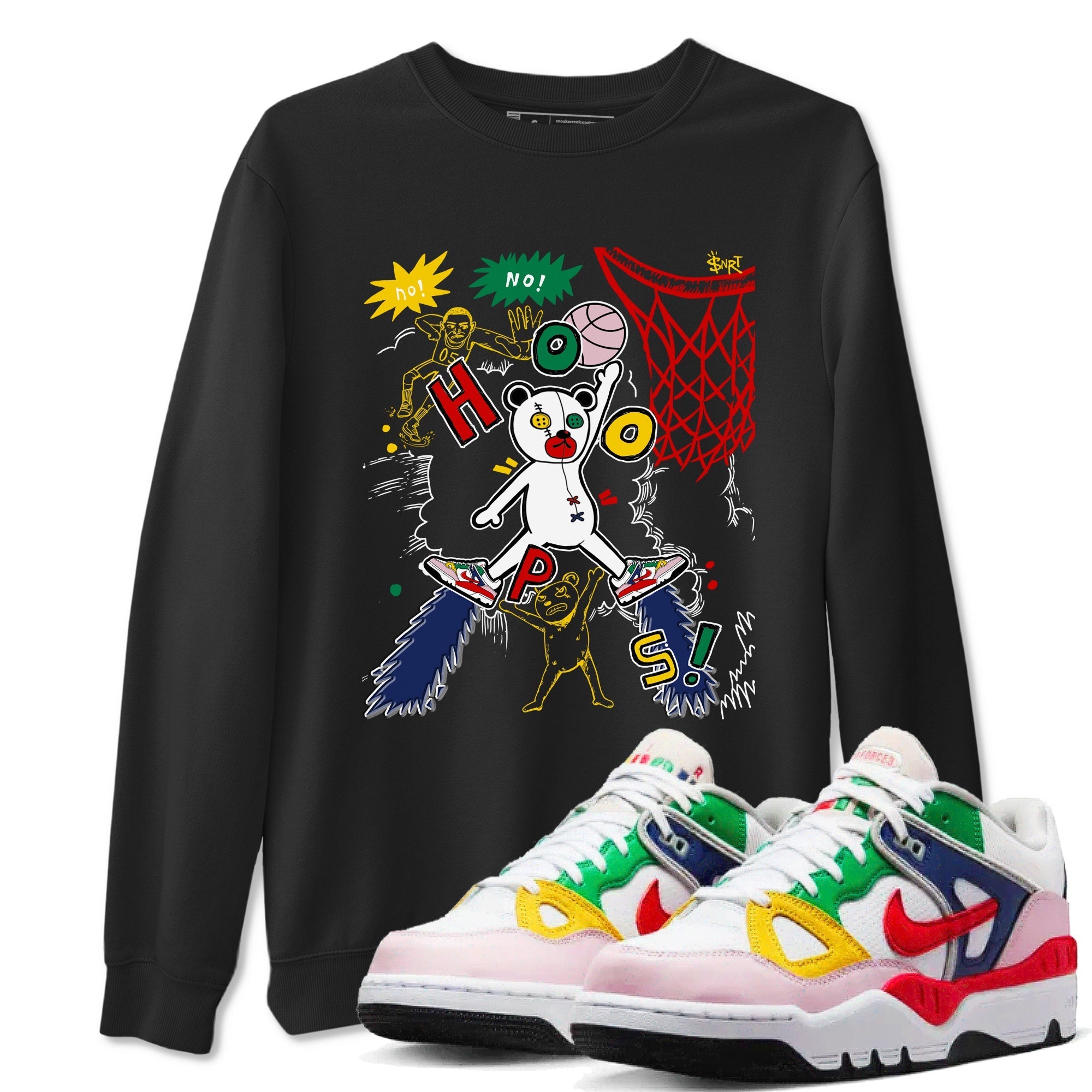Stop The Bear snkmatch Tees - Air Force 3 Blue Void and Tour Yellow