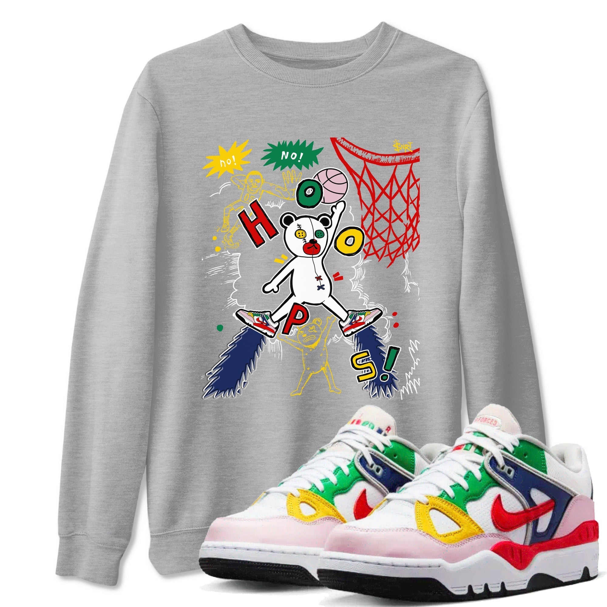 Stop The Bear snkmatch Tees - Air Force 3 Blue Void and Tour Yellow