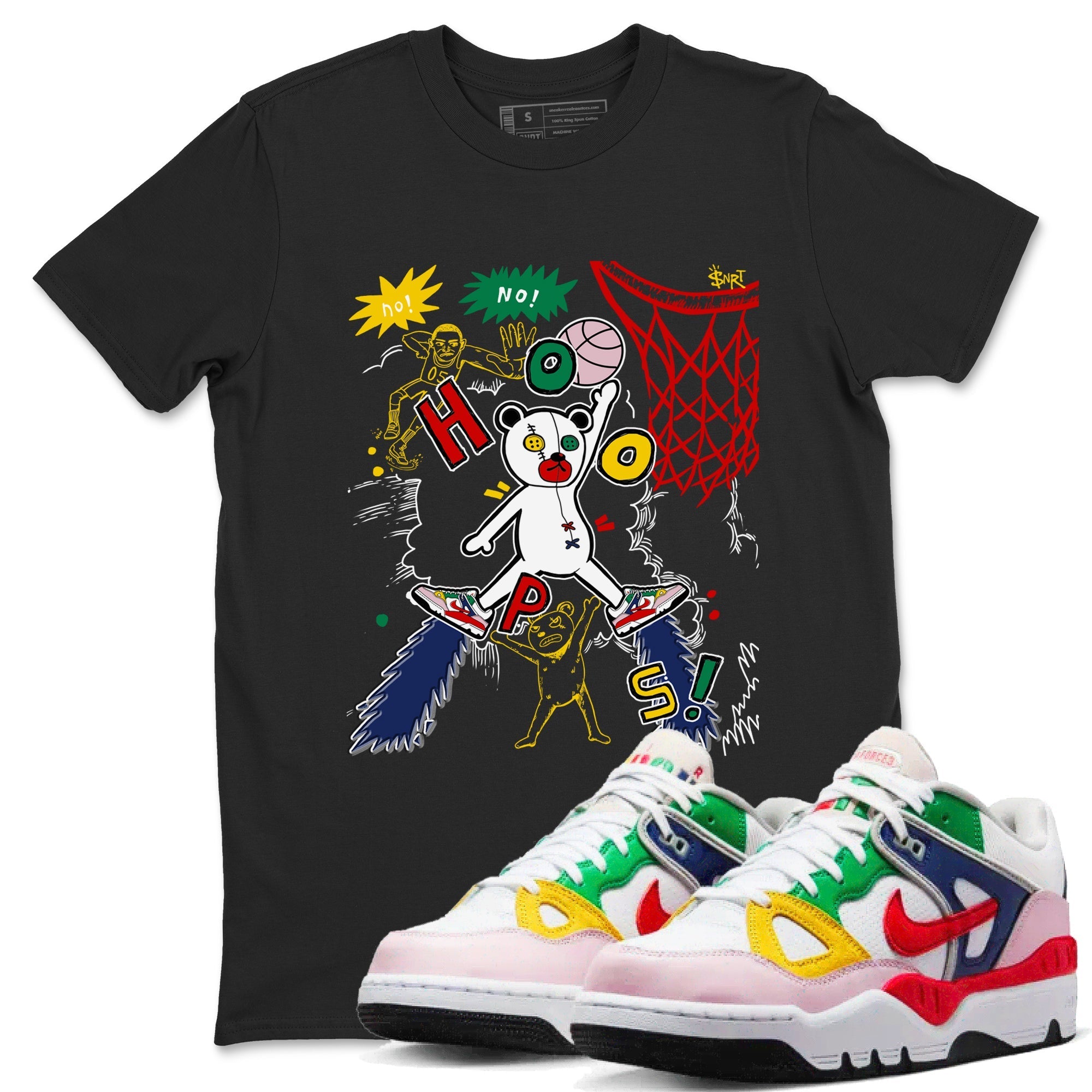 Stop The Bear snkmatch Tees - Air Force 3 Blue Void and Tour Yellow