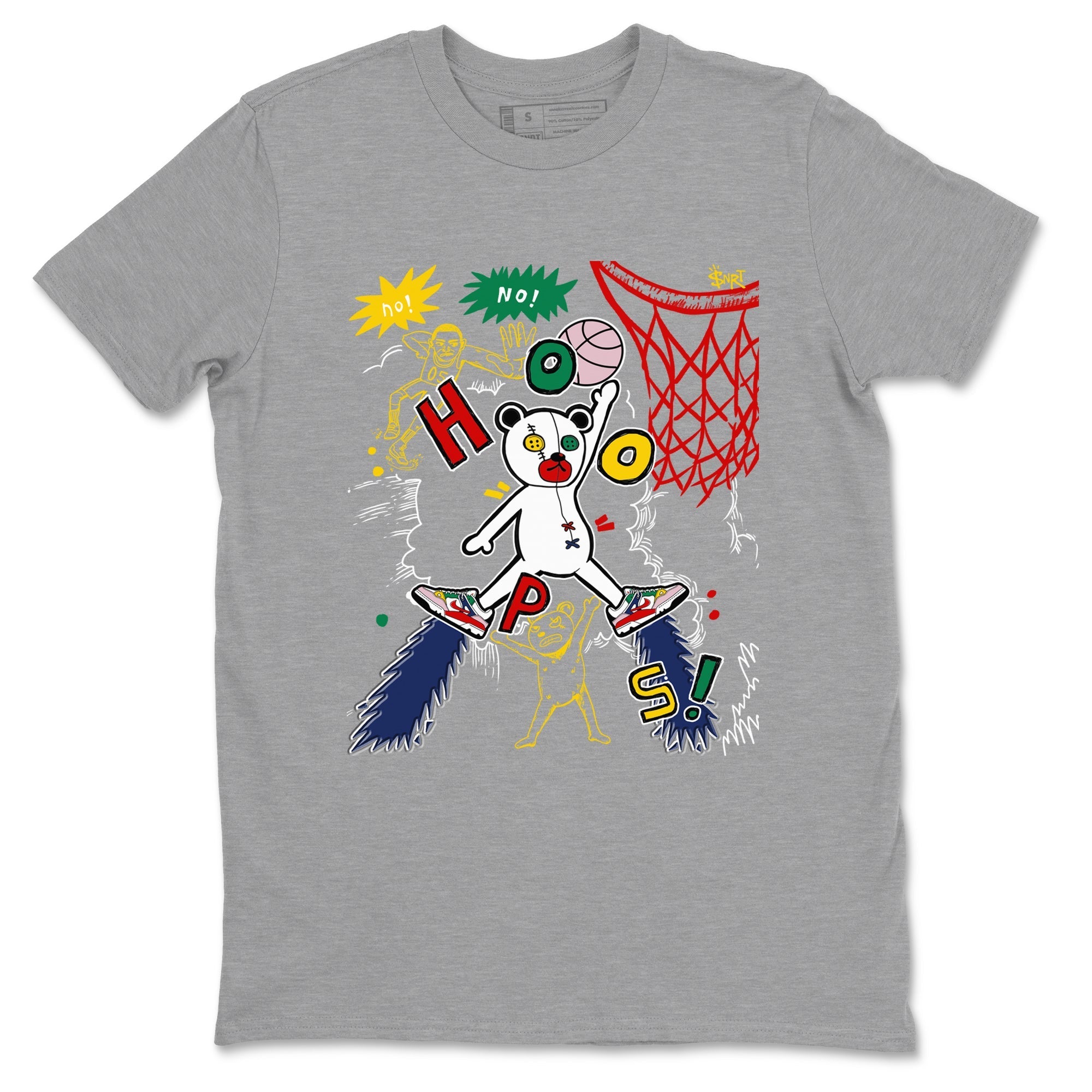 Stop The Bear snkmatch Tees - Air Force 3 Blue Void and Tour Yellow
