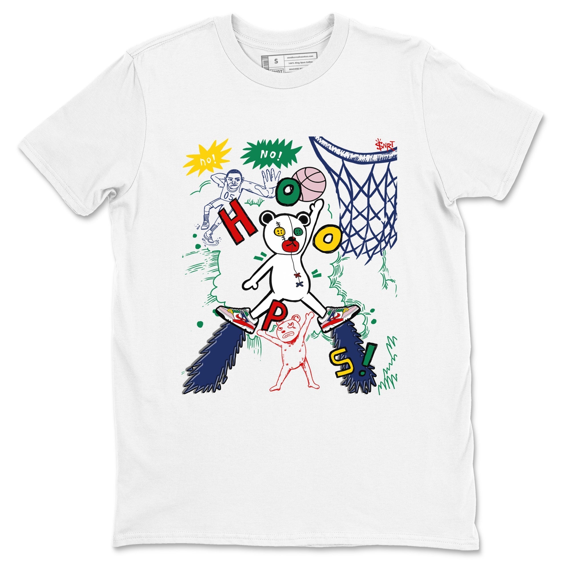 Stop The Bear snkmatch Tees - Air Force 3 Blue Void and Tour Yellow