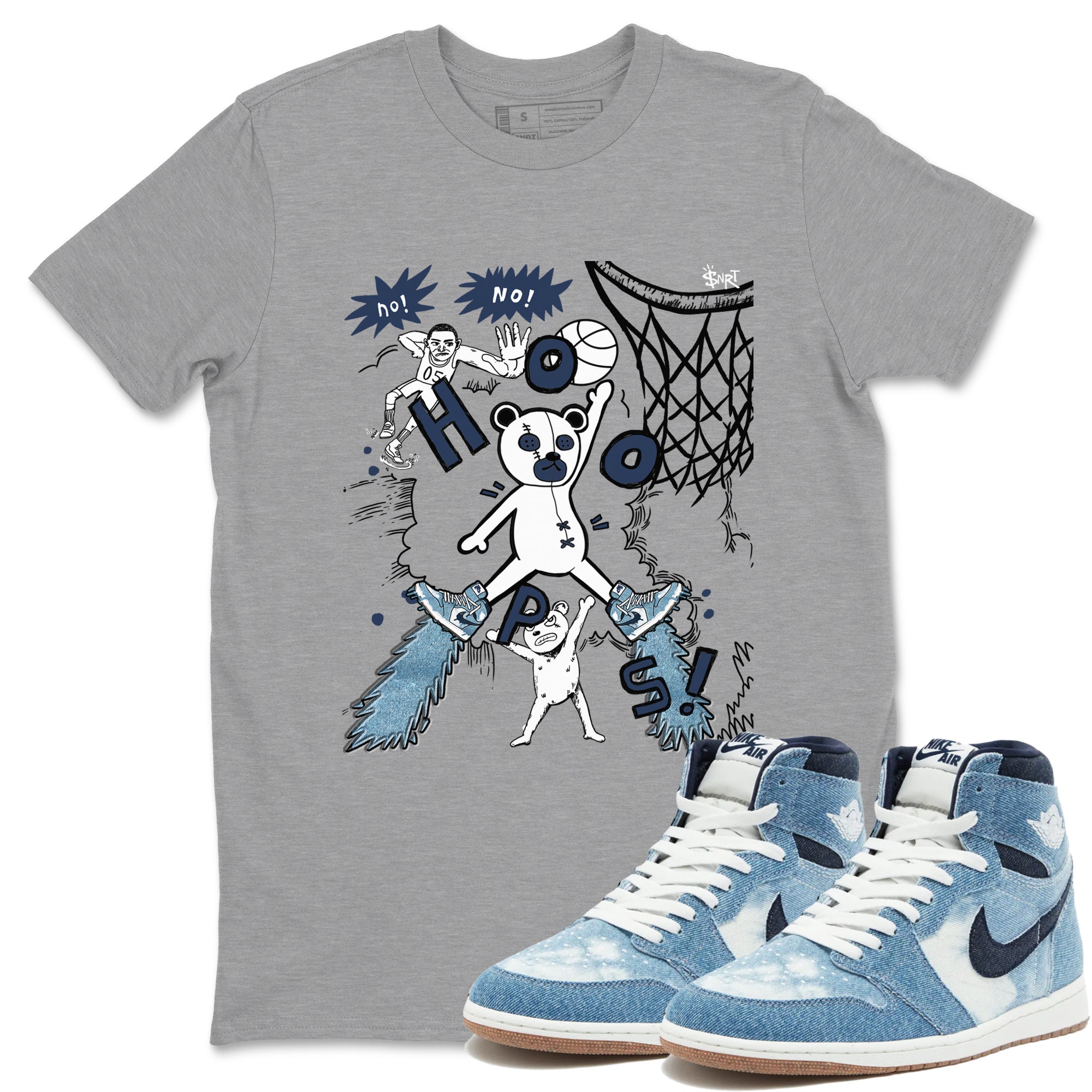 Stop The Bear snkmatch Tees - Air Jordan 1 Denim 2024