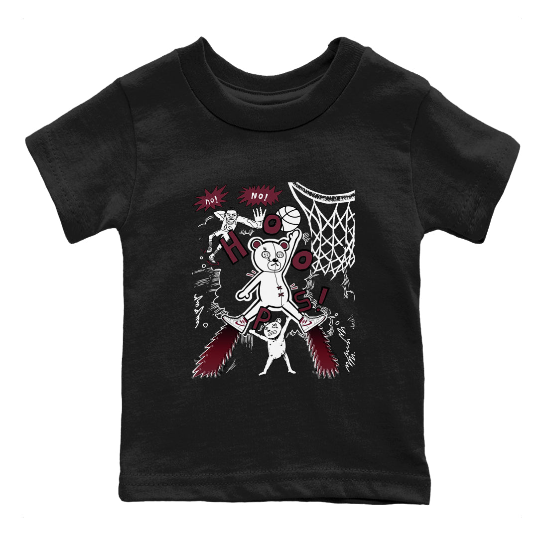 Stop The Bear snkmatch Tees Kids - Air Jordan 1 Metallic Burgundy