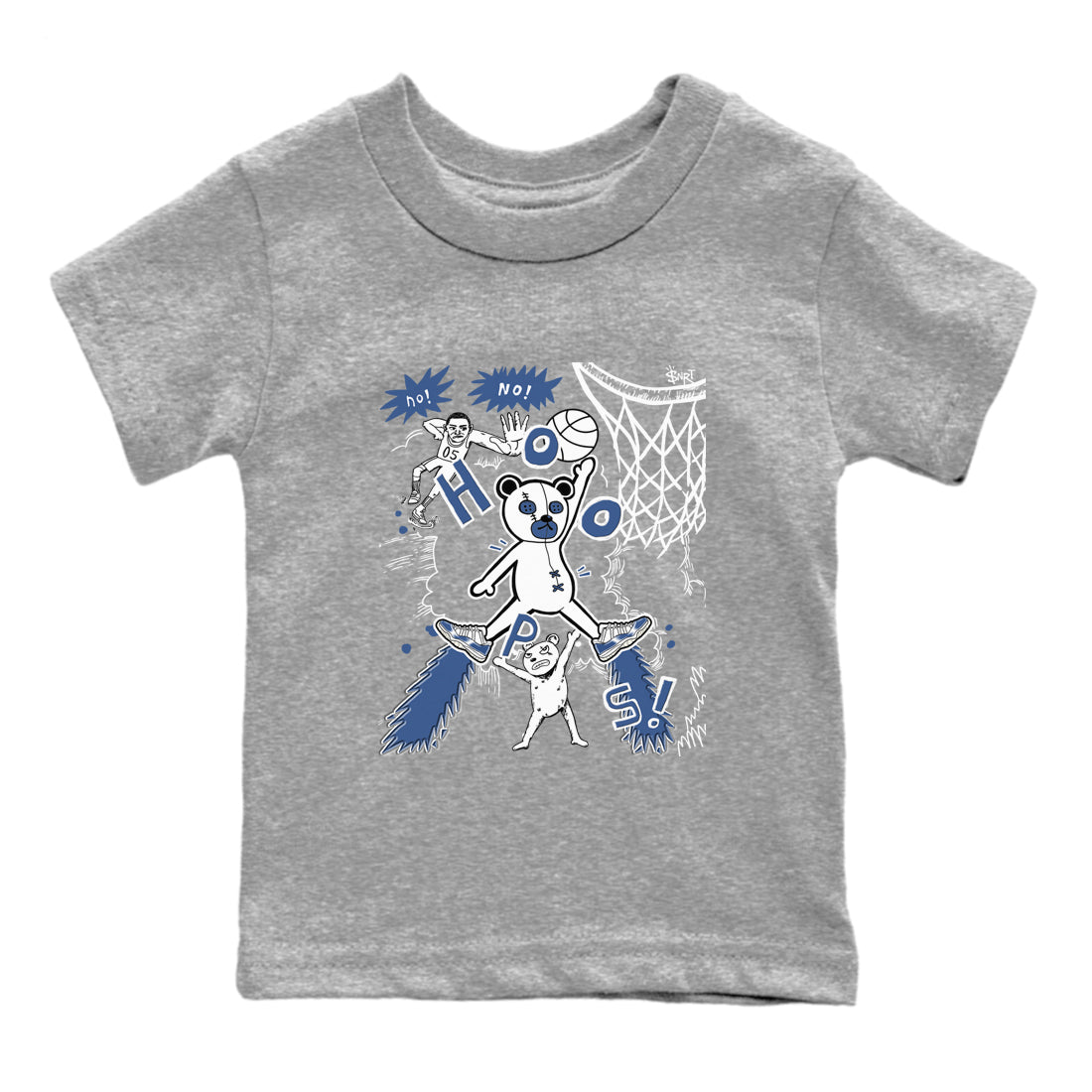 Stop The Bear snkmatch Tees Kids - Air Jordan 11 Diffused Blue