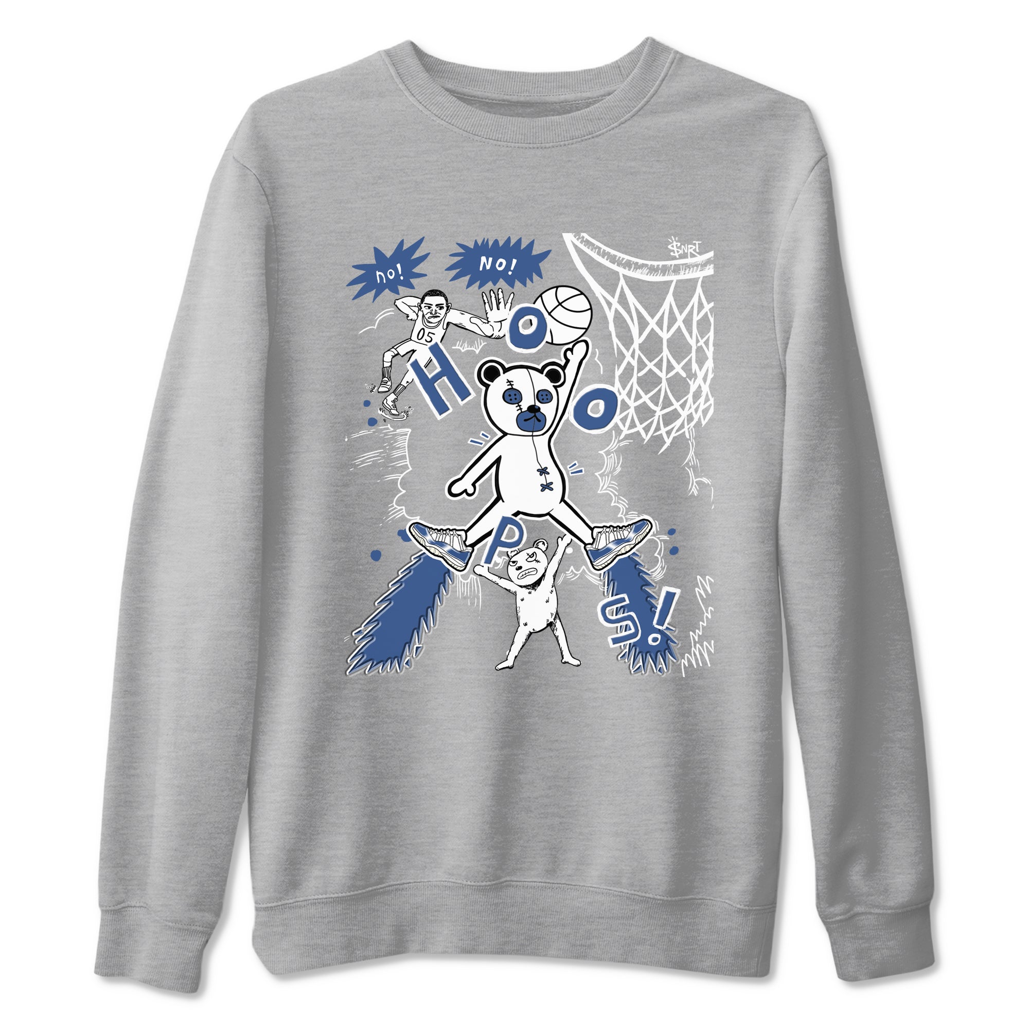 Stop The Bear snkmatch Tees - Air Jordan 11 Diffused Blue