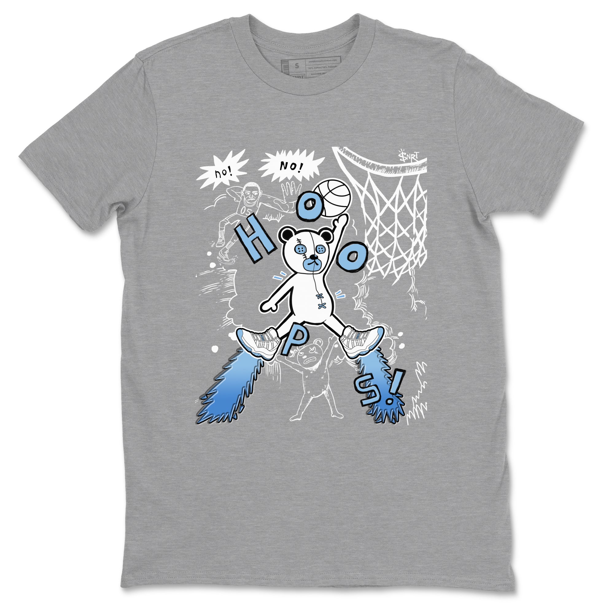 Stop The Bear snkmatch Tees - Air Jordan 11 Legend Blue