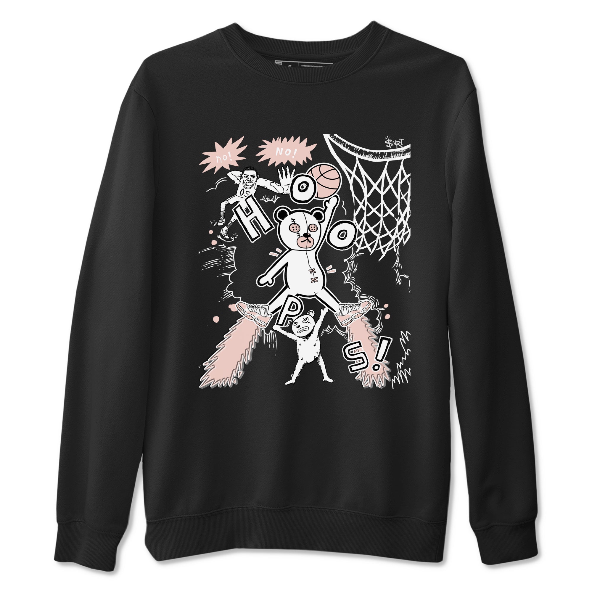 Stop The Bear snkmatch Tees - Air Jordan 11 Legend Pink