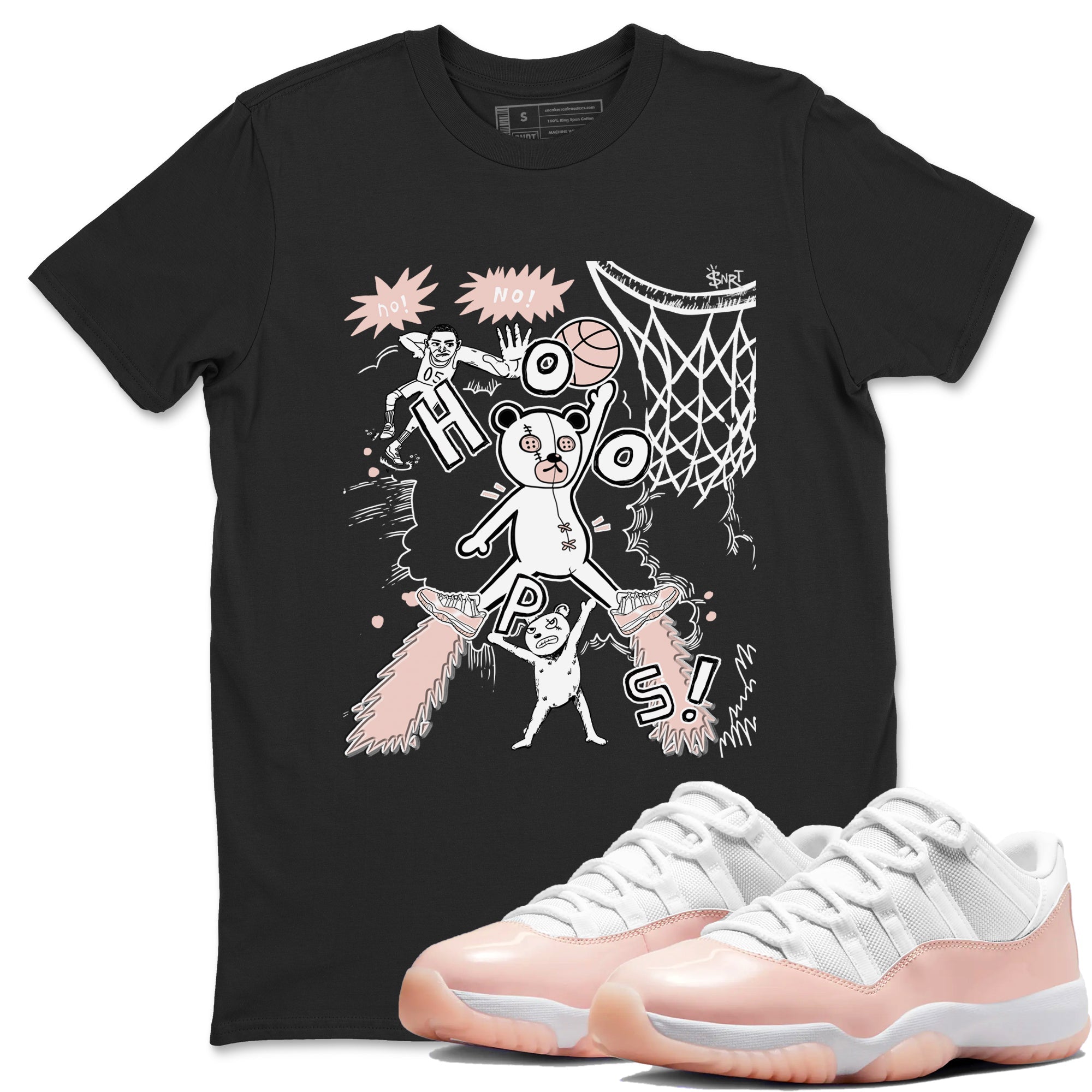 Stop The Bear snkmatch Tees - Air Jordan 11 Legend Pink