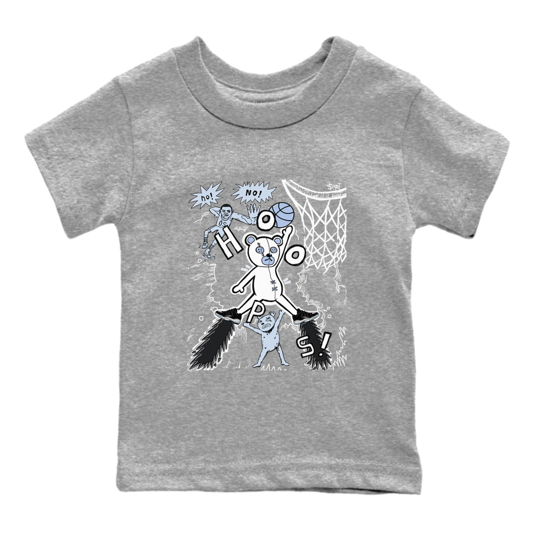 Stop The Bear snkmatch Tees Kids - Air Jordan 11 Black and Varsity Royal