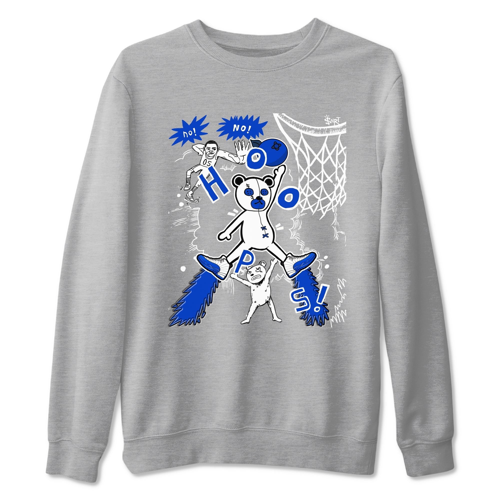 Stop The Bear snkmatch Tees - Air Jordan 12 Blueberry
