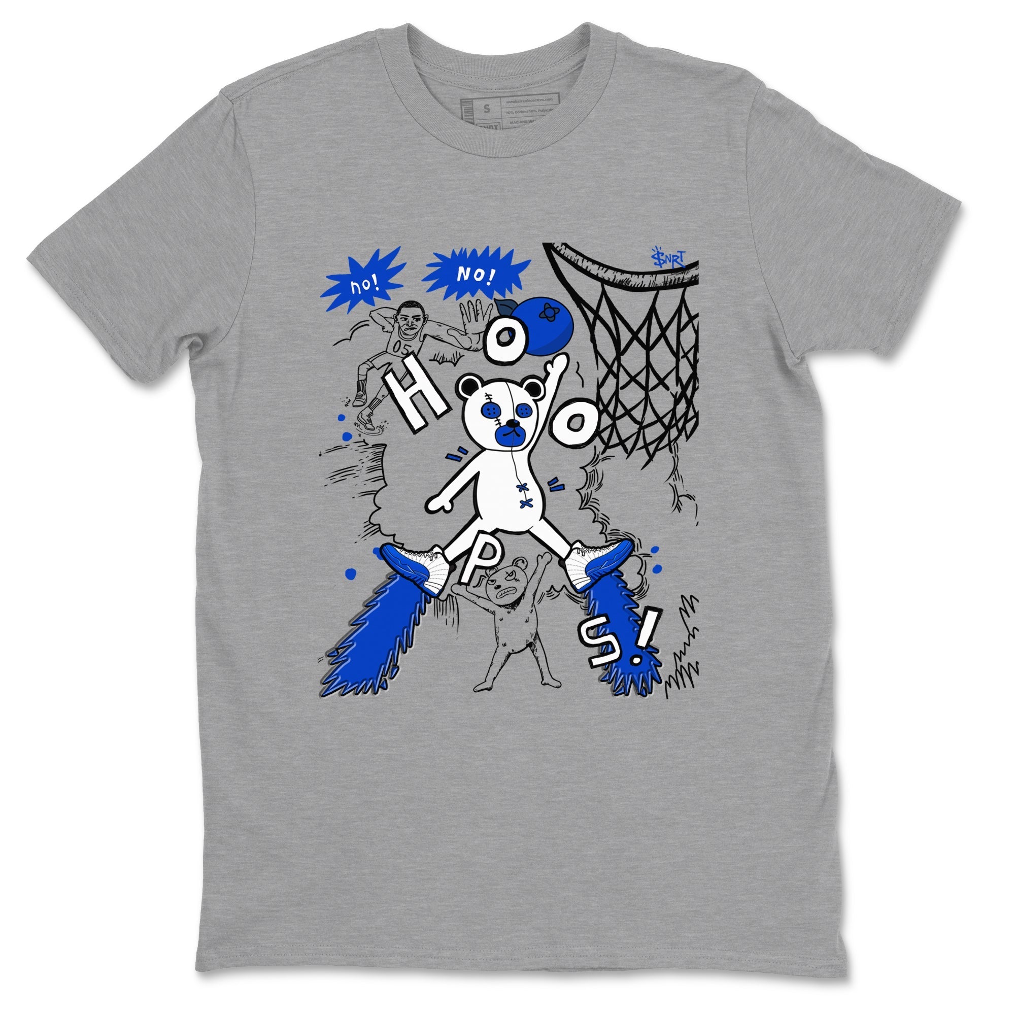 Stop The Bear snkmatch Tees - Air Jordan 12 Blueberry