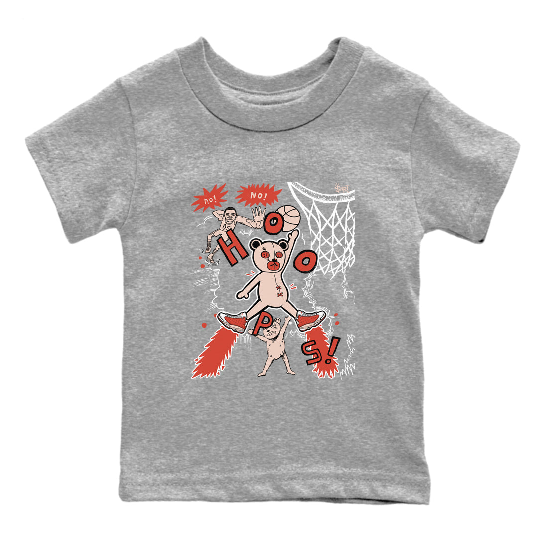 Stop The Bear snkmatch Tees Kids - Air Jordan 13 Dune Red