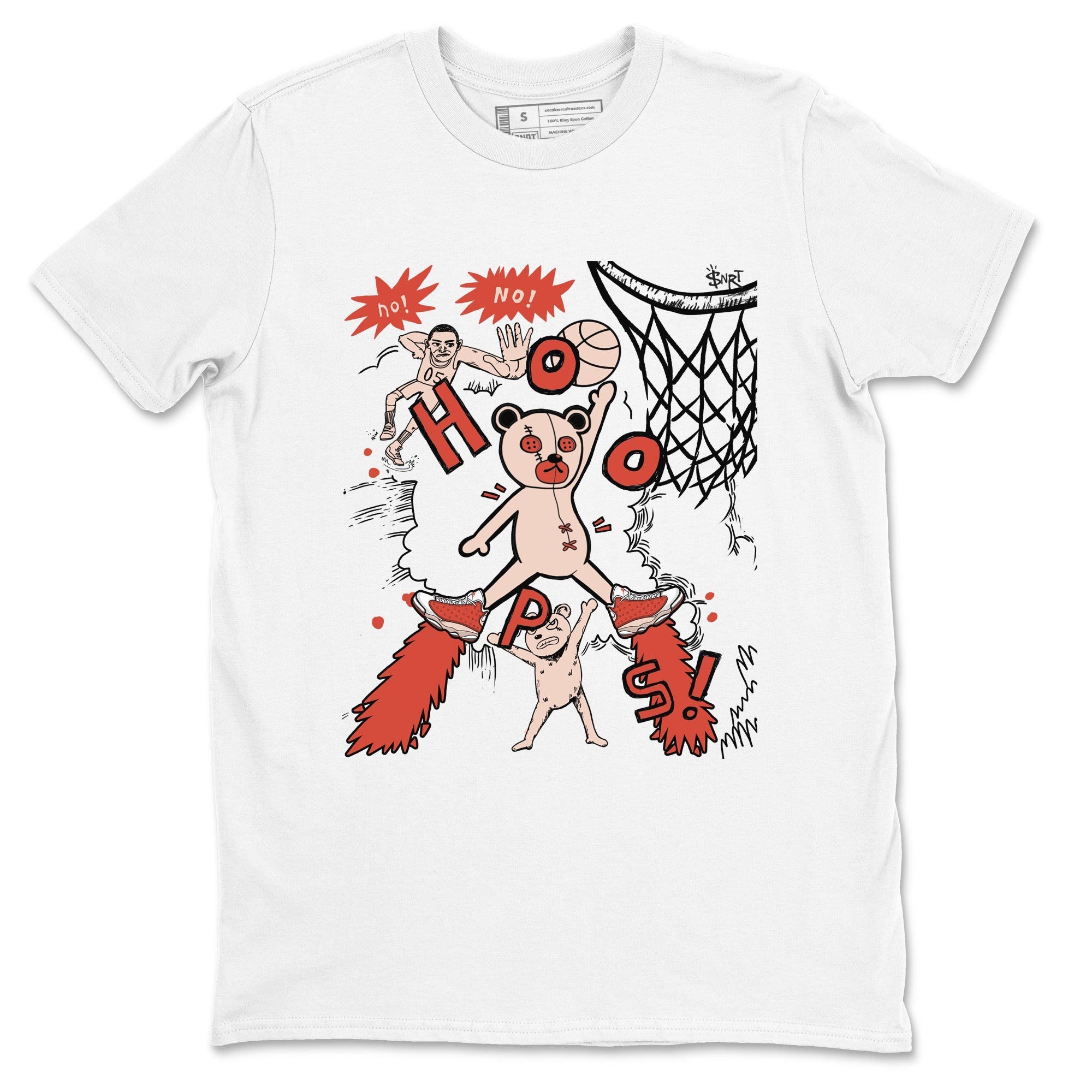 Stop The Bear snkmatch Tees - Air Jordan 13 Dune Red
