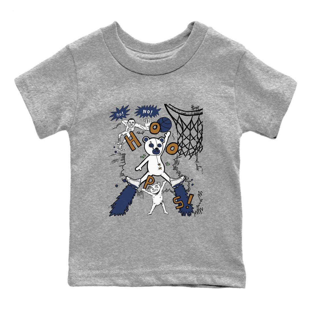 Stop The Bear snkmatch Tees Kids - Air Jordan 13 Midnight Navy