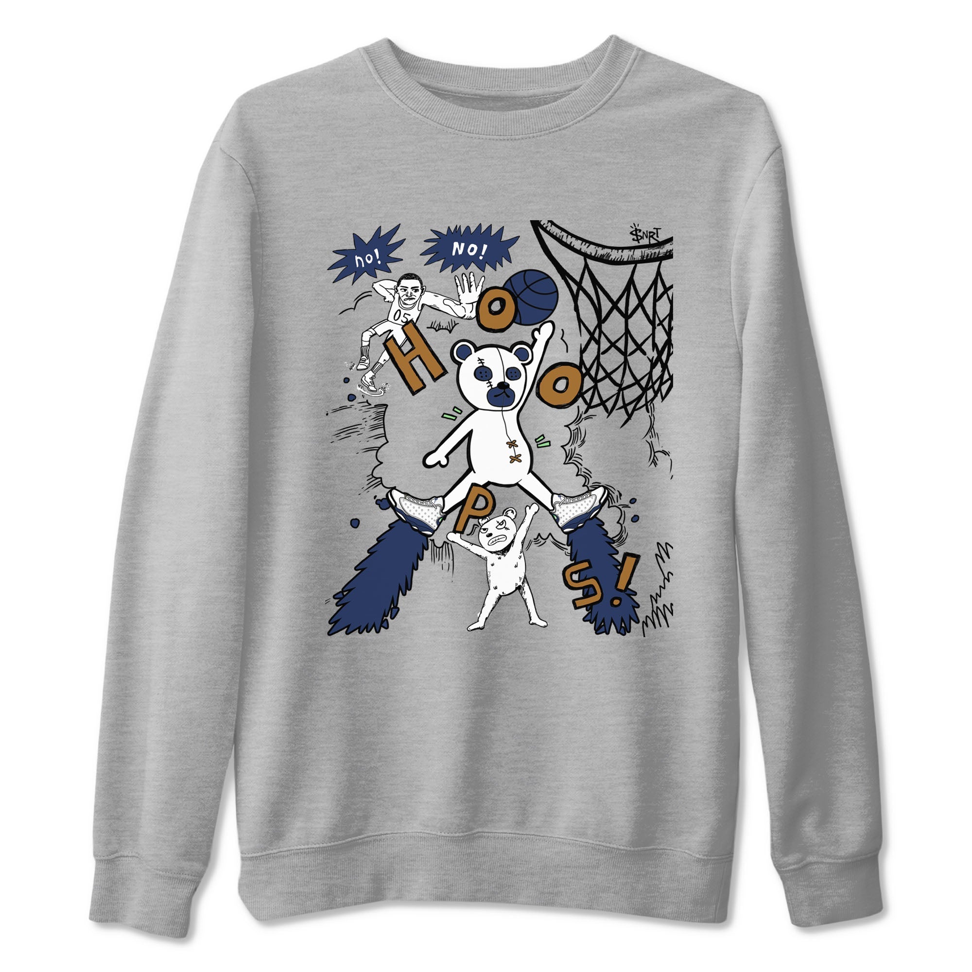 Stop The Bear snkmatch Tees - Air Jordan 13 Midnight Navy