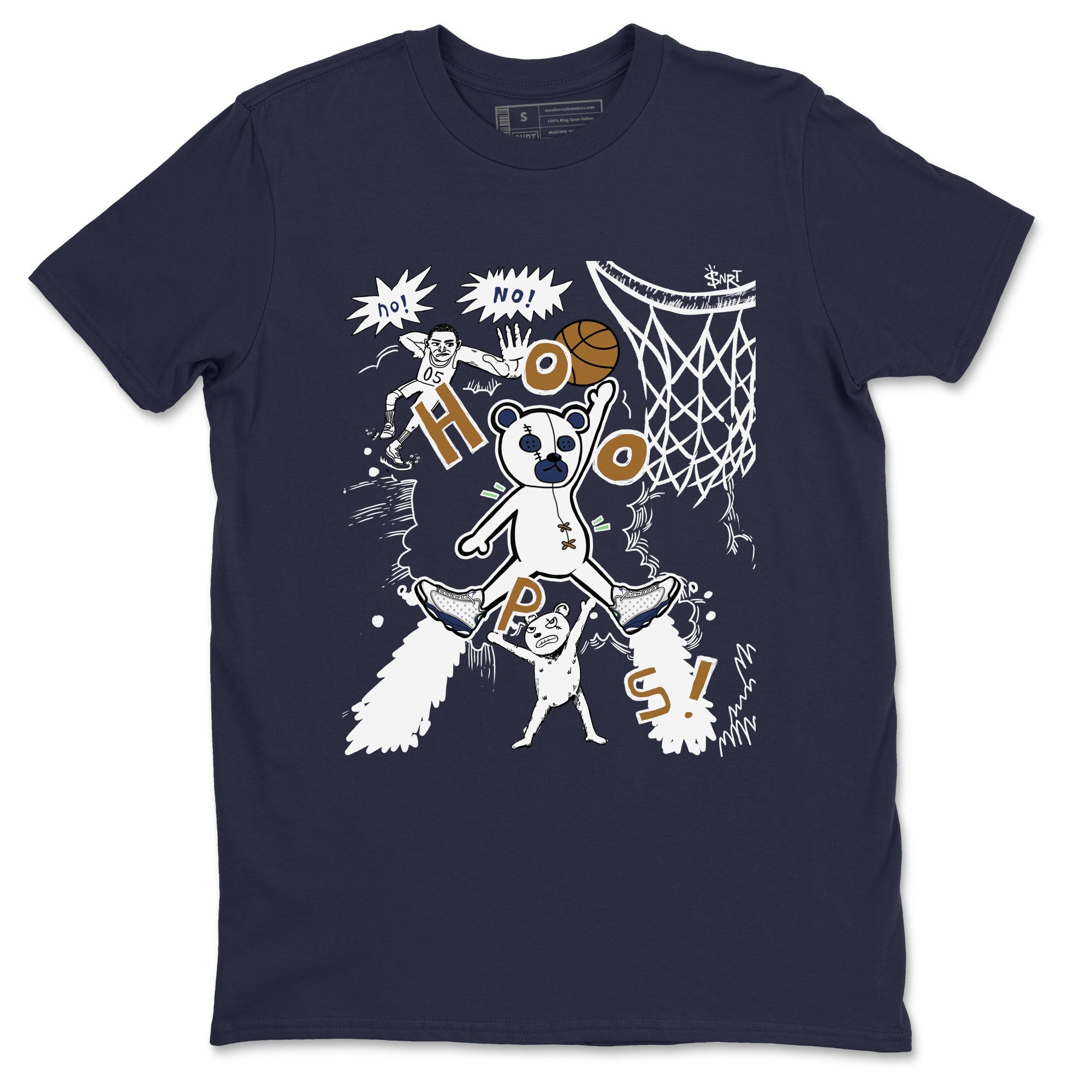 Stop The Bear snkmatch Tees - Air Jordan 13 Midnight Navy