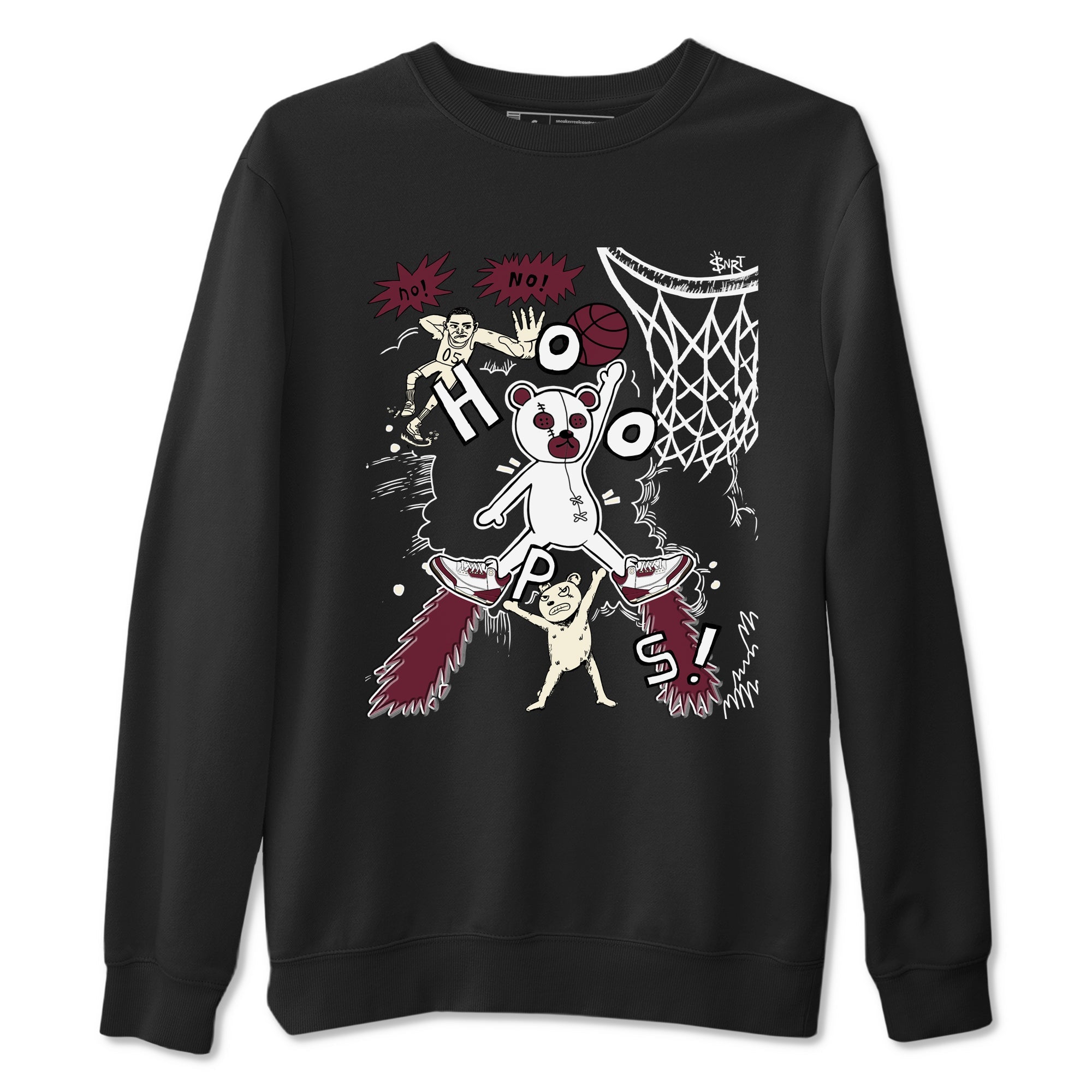 Stop The Bear snkmatch Tees - Air Jordan 3 A Ma Maniere x Burgundy Crush
