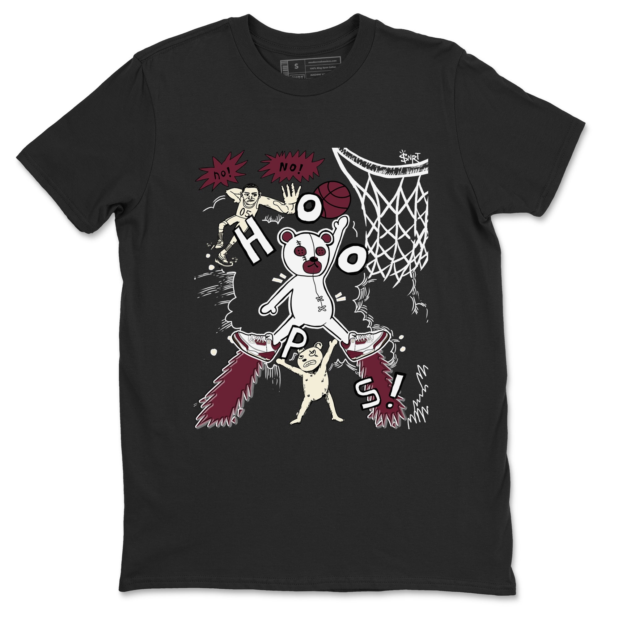 Stop The Bear snkmatch Tees - Air Jordan 3 A Ma Maniere x Burgundy Crush