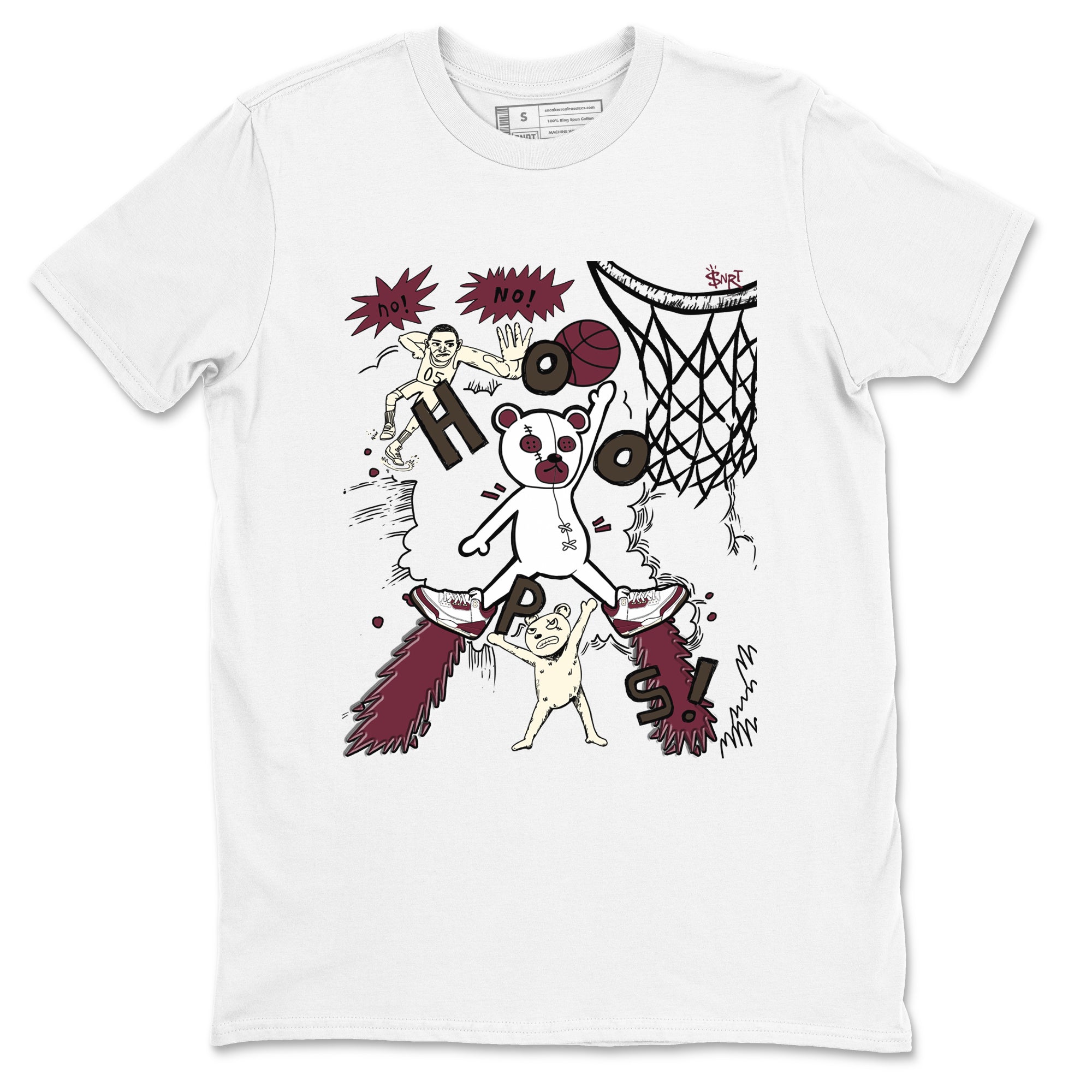 Stop The Bear snkmatch Tees - Air Jordan 3 A Ma Maniere x Burgundy Crush