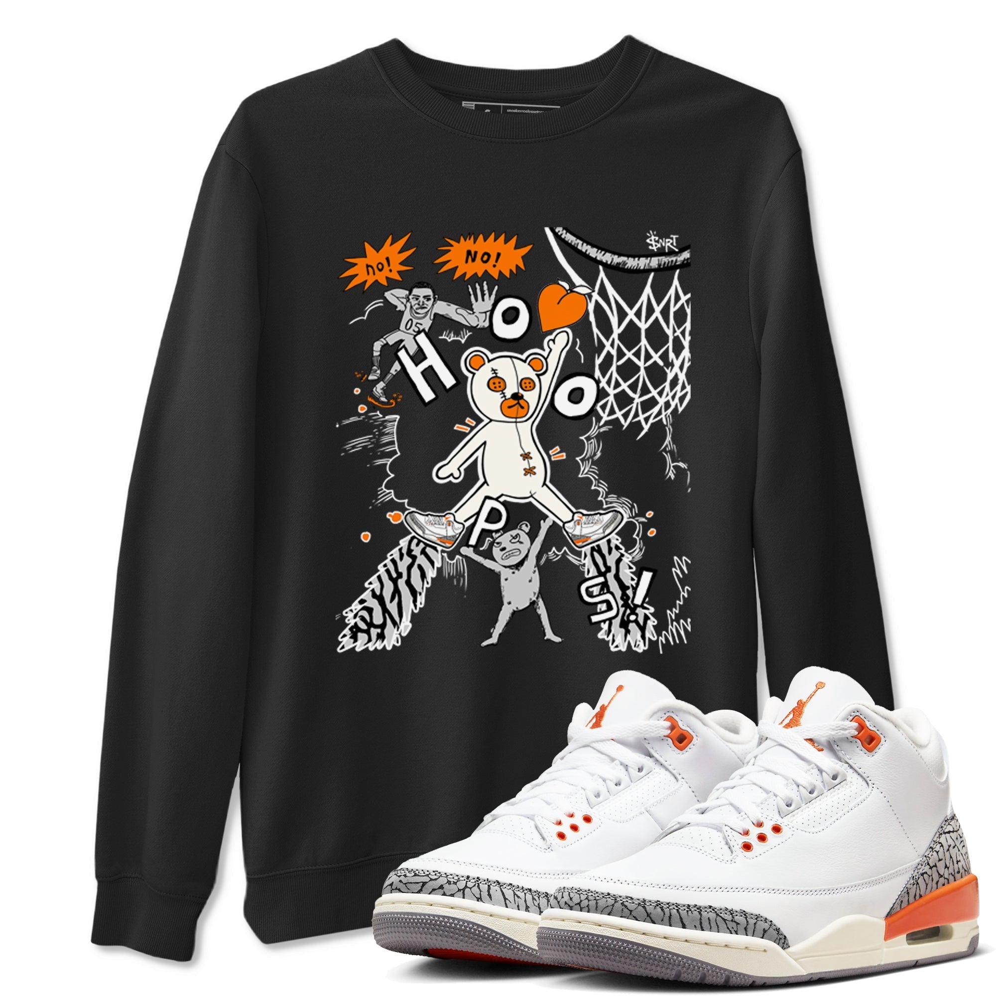 Stop The Bear snkmatch Tees - Air Jordan 3 Georgia Peach