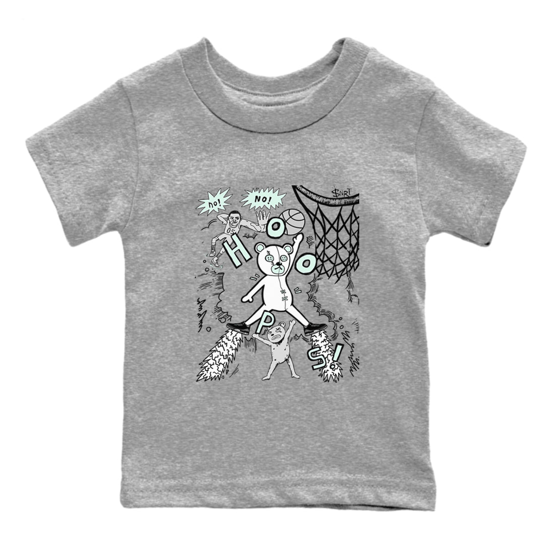 Stop The Bear snkmatch Tees Kids - Air Jordan 3 Green Glow