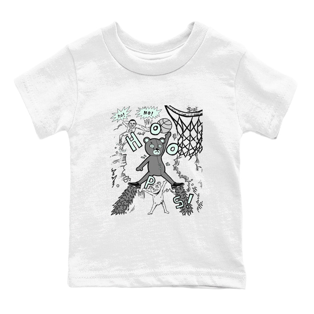 Stop The Bear snkmatch Tees Kids - Air Jordan 3 Green Glow