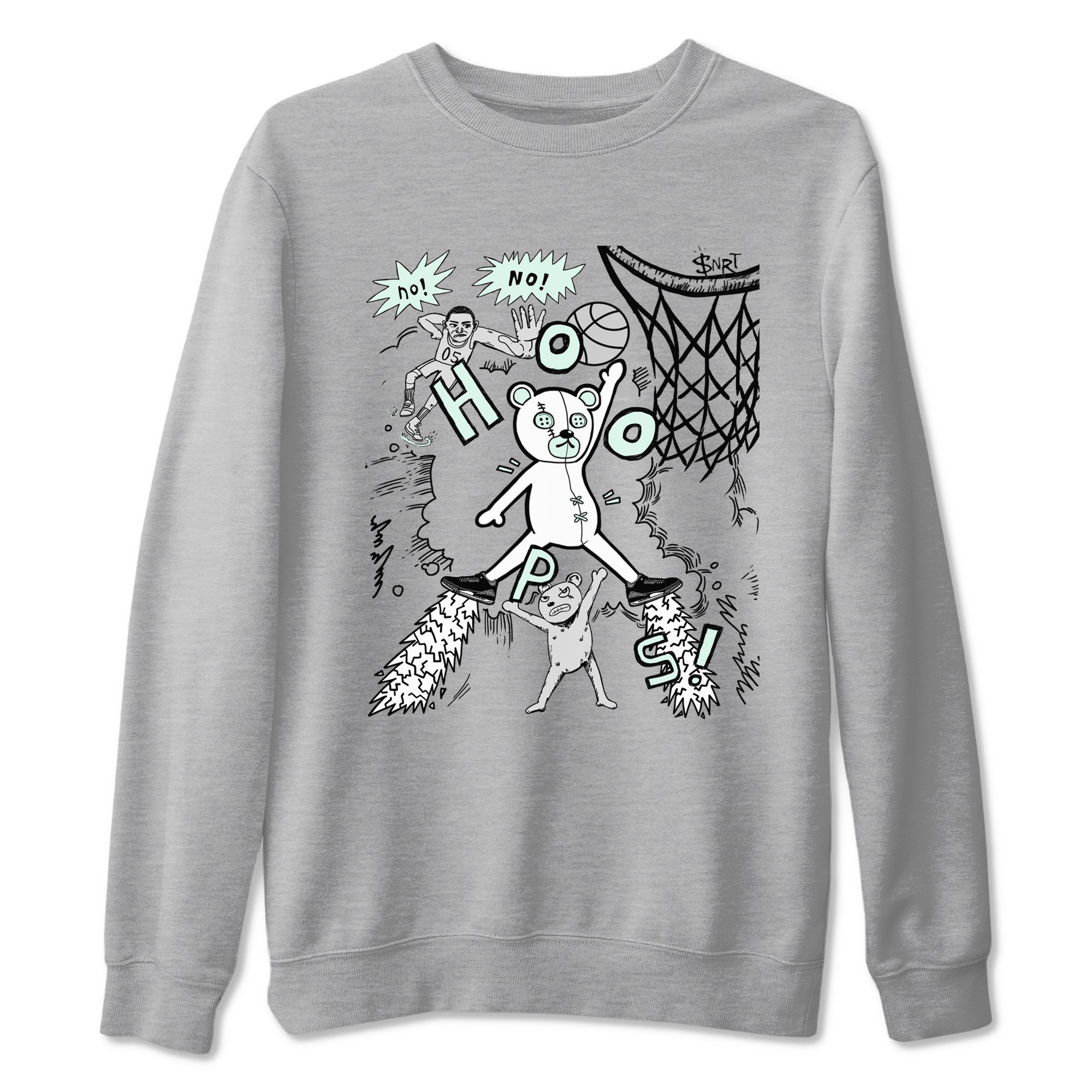 Stop The Bear snkmatch Tees - Air Jordan 3 Green Glow