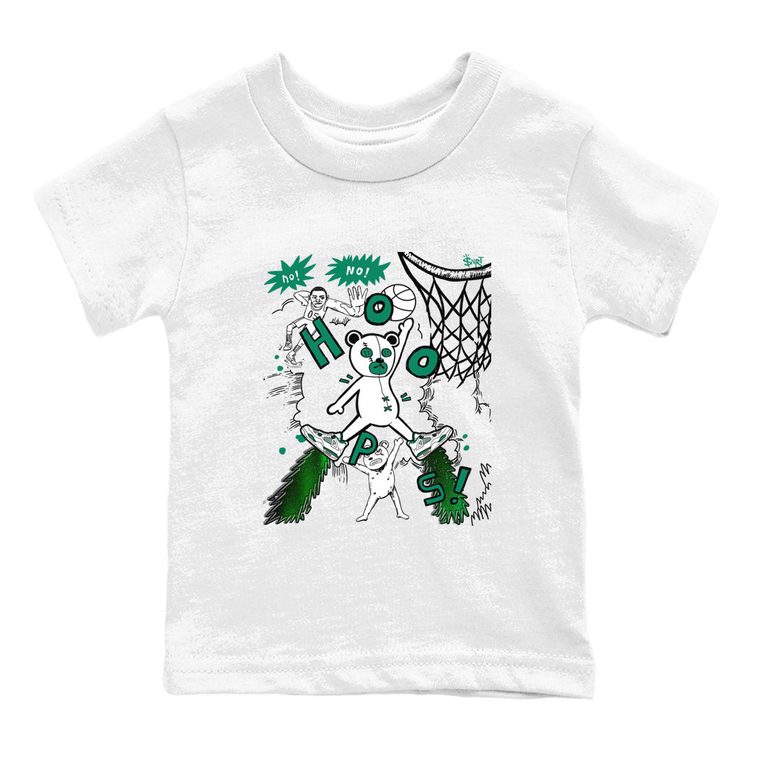 Stop The Bear snkmatch Tees Kids - Air Jordan 4 Oxidized Green