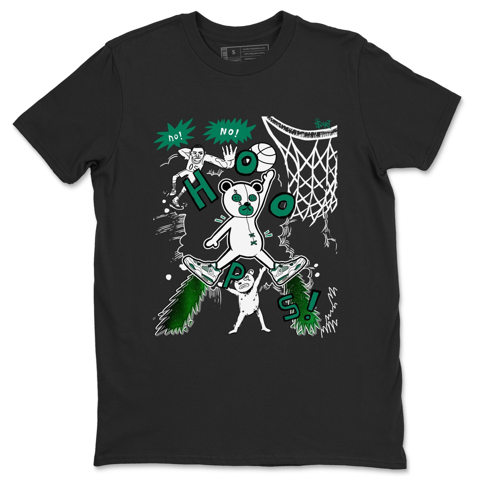 Stop The Bear snkmatch Tees - Air Jordan 4 Oxidized Green