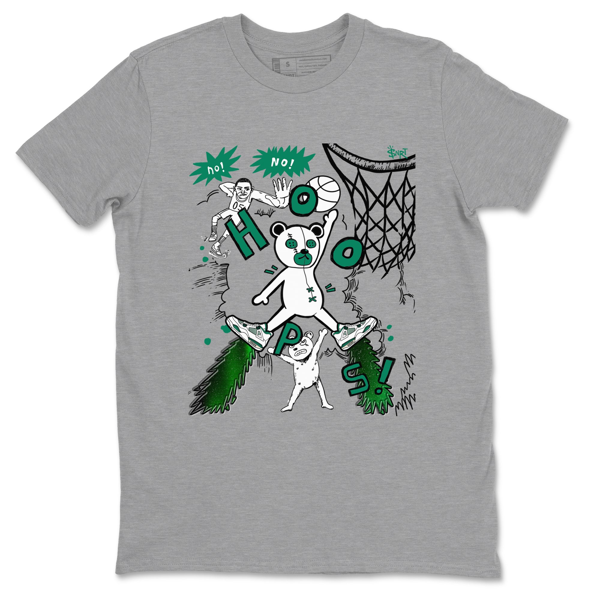 Stop The Bear snkmatch Tees - Air Jordan 4 Oxidized Green
