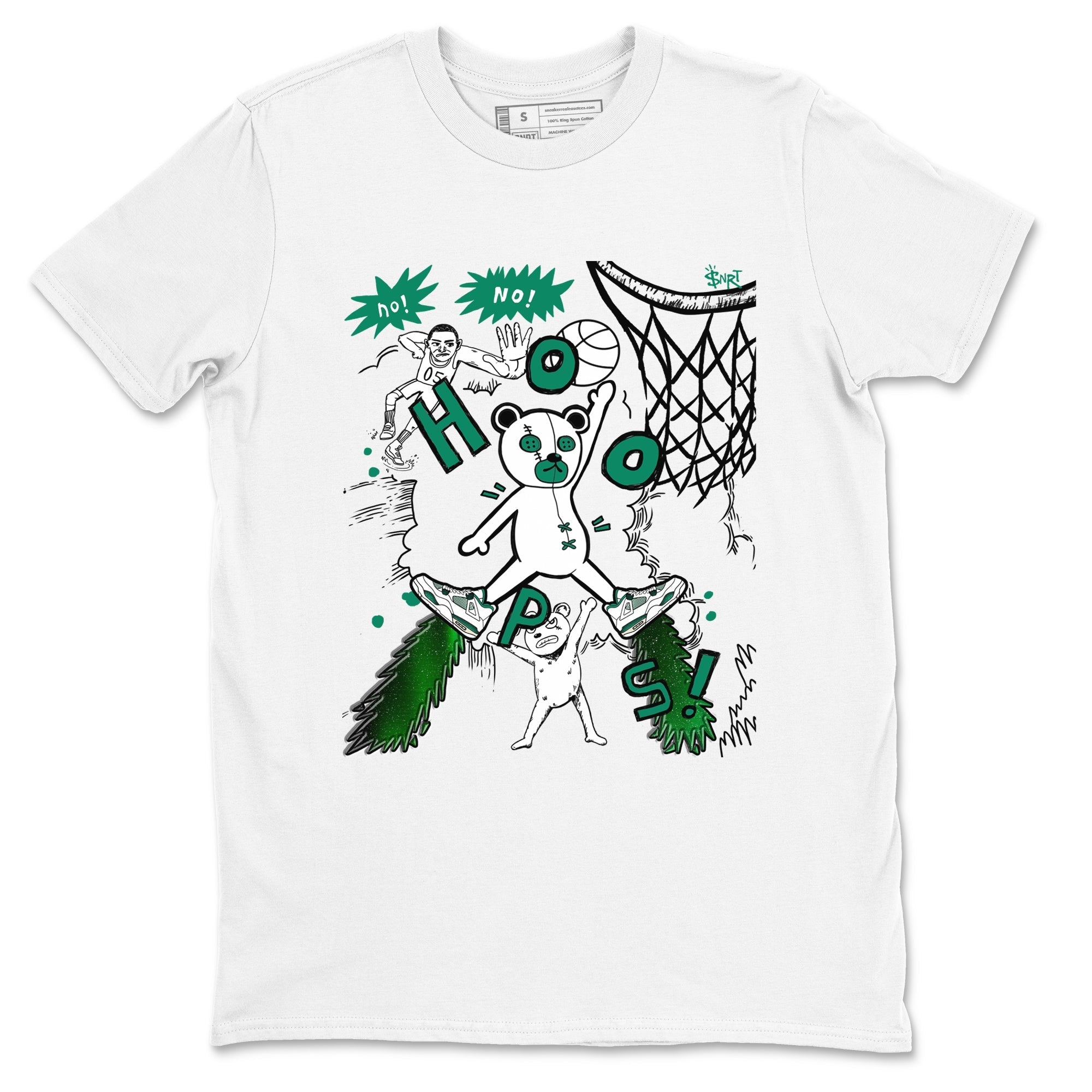 Stop The Bear snkmatch Tees - Air Jordan 4 Oxidized Green