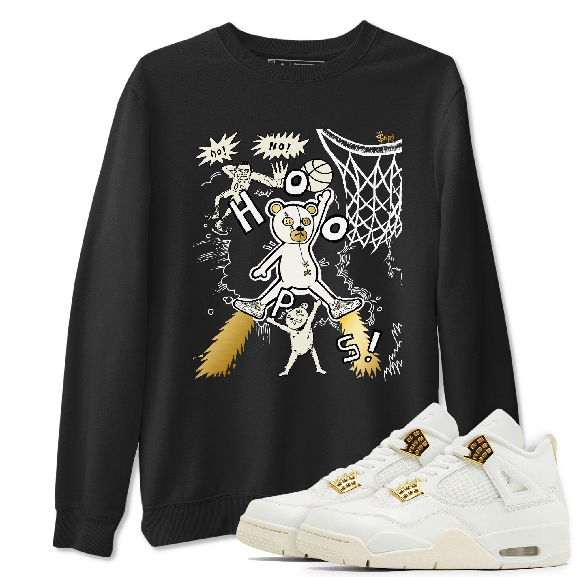 Stop The Bear snkmatch Tees - Air Jordan 4 Sail 2024