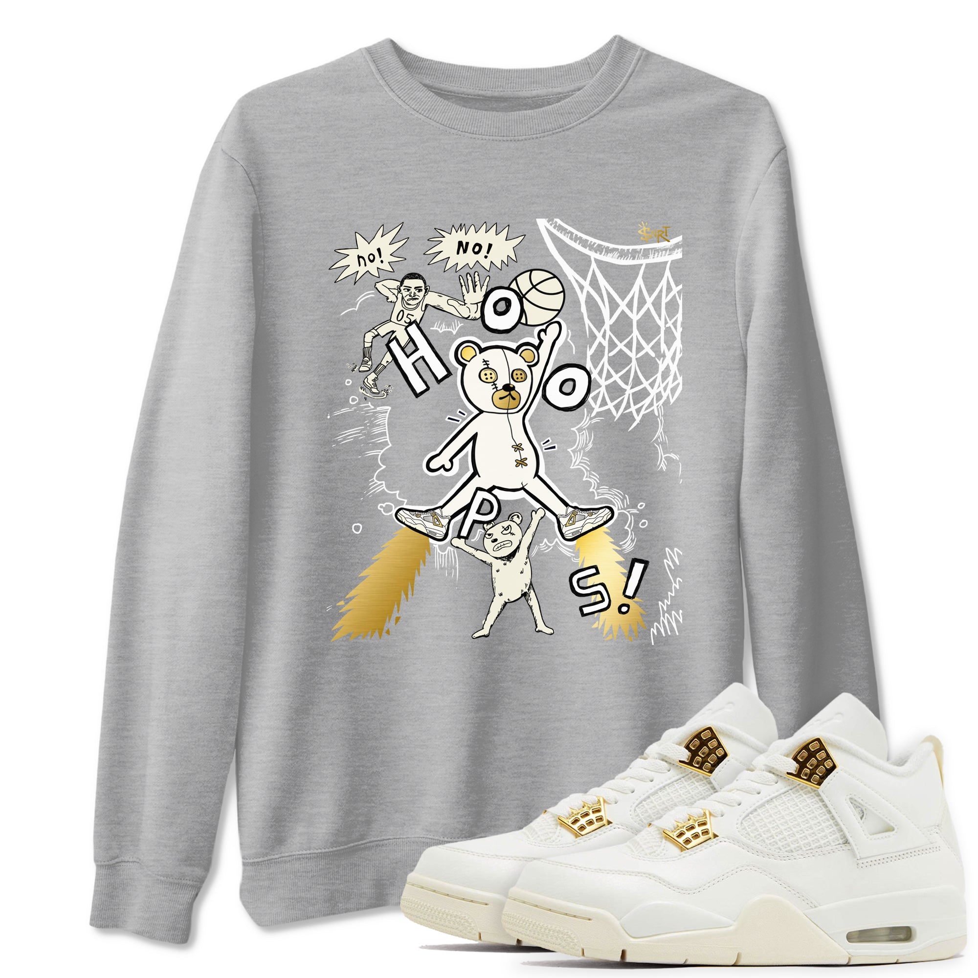 Stop The Bear snkmatch Tees - Air Jordan 4 Sail 2024