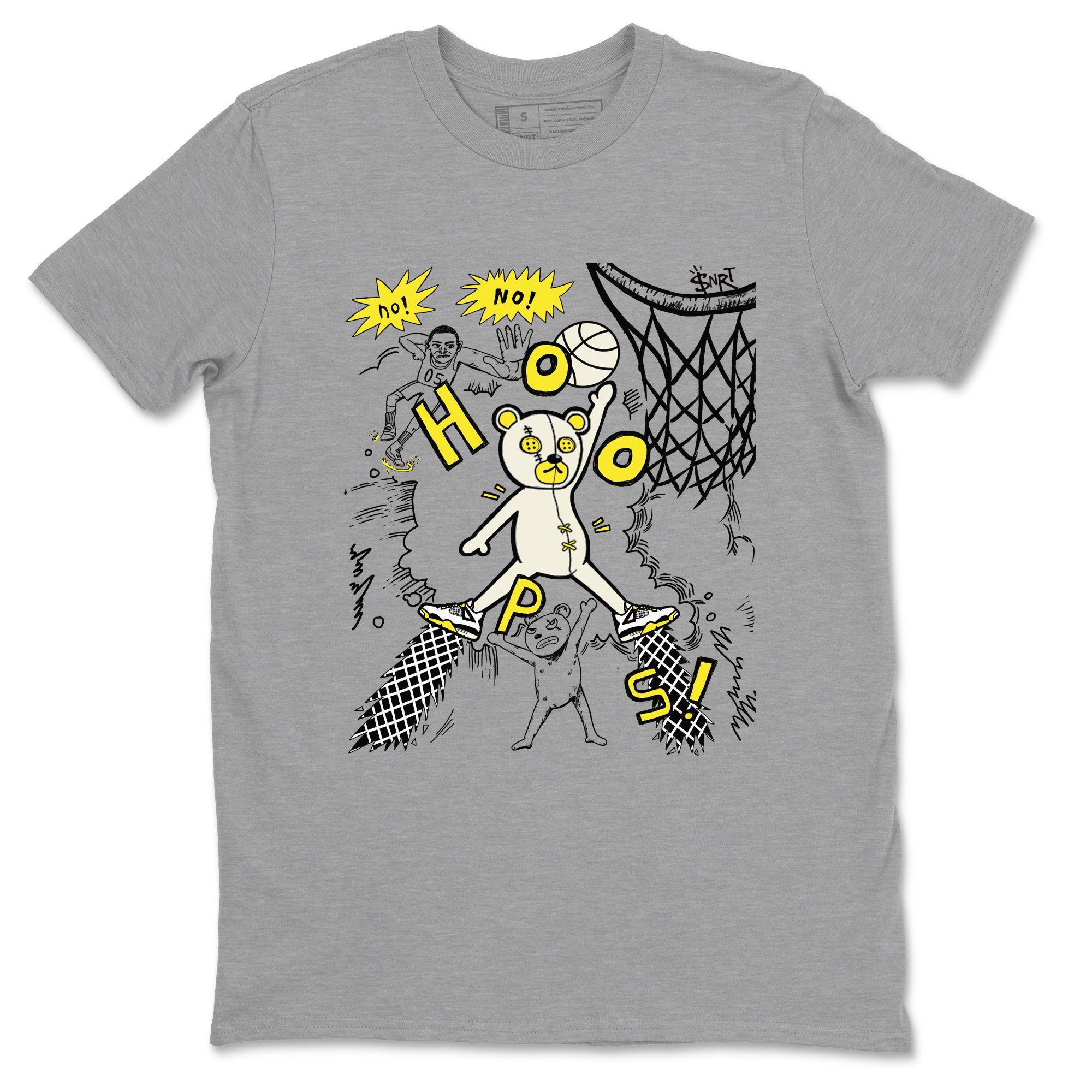 Stop The Bear snkmatch Tees - Air Jordan 4 Vivid Sulfur