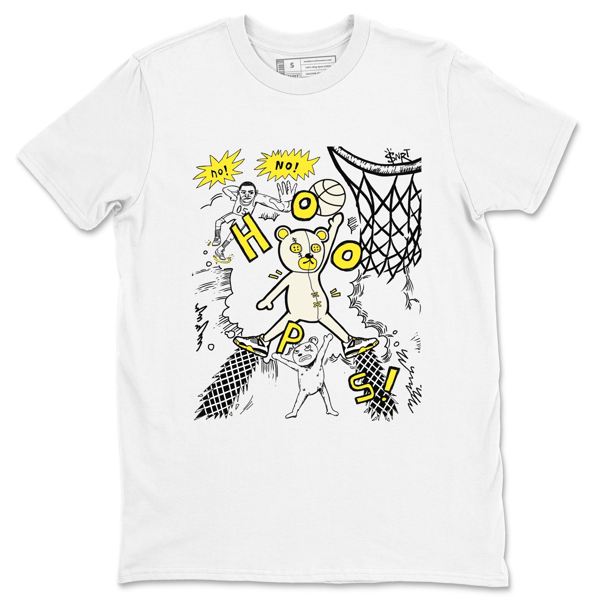 Stop The Bear snkmatch Tees - Air Jordan 4 Vivid Sulfur