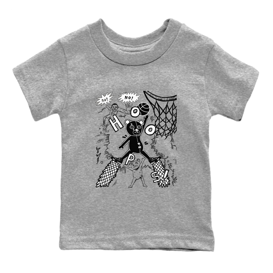 Stop The Bear snkmatch Tees Kids - Air Jordan 4 White Thunder